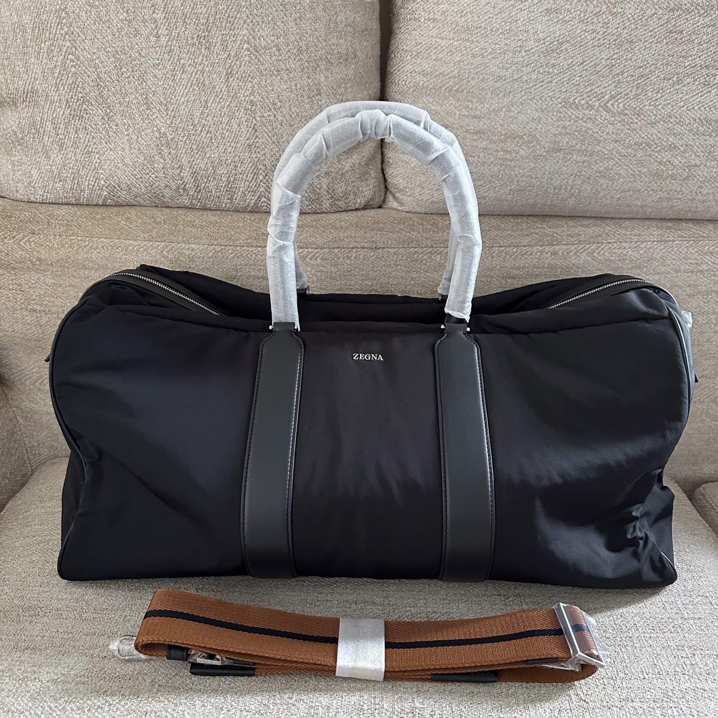 Дорожная сумка Zegna черная