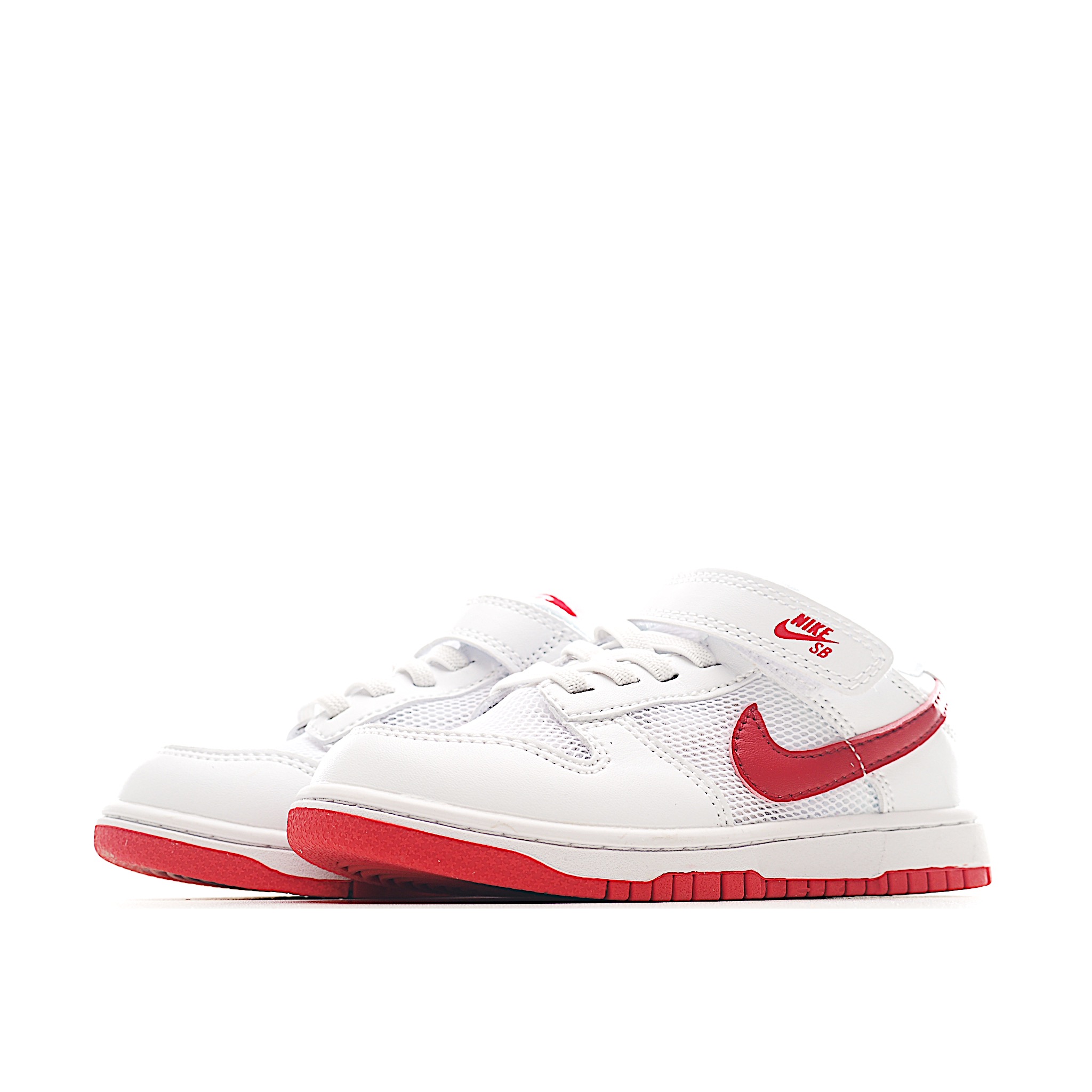 图片[3]-家有萌娃的看过来，这款高品质 NK SB网面儿童板鞋，5个配色超百搭。鞋面采用透气网布，搭配魔术贴设计，穿脱方便。无论是日常出行还是运动玩耍，都能为孩子的小脚丫提供舒适保护。 货号：0103 尺码：24-37-选品中心