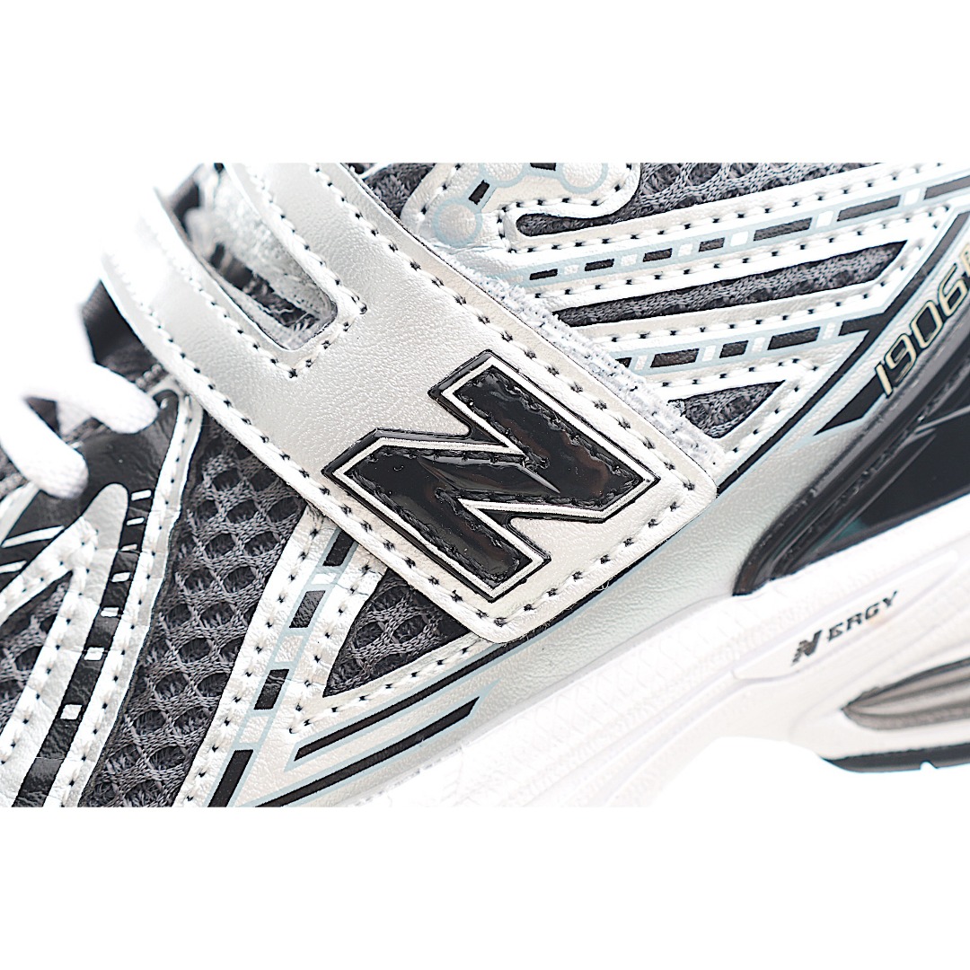 图片[6]-NB 1906 魔术贴儿童跑步鞋 立体双层织面搭配镂空支撑带复古未来感淋漓彰显，亦可搭配亲子款全家玩转复古千禧风。中底采用AB科技与Ny避震系统，缓震回弹性能更出色。升级孩童穿着体验，运动更加舒适自如。 货号：CG 尺码：24-37-选品中心