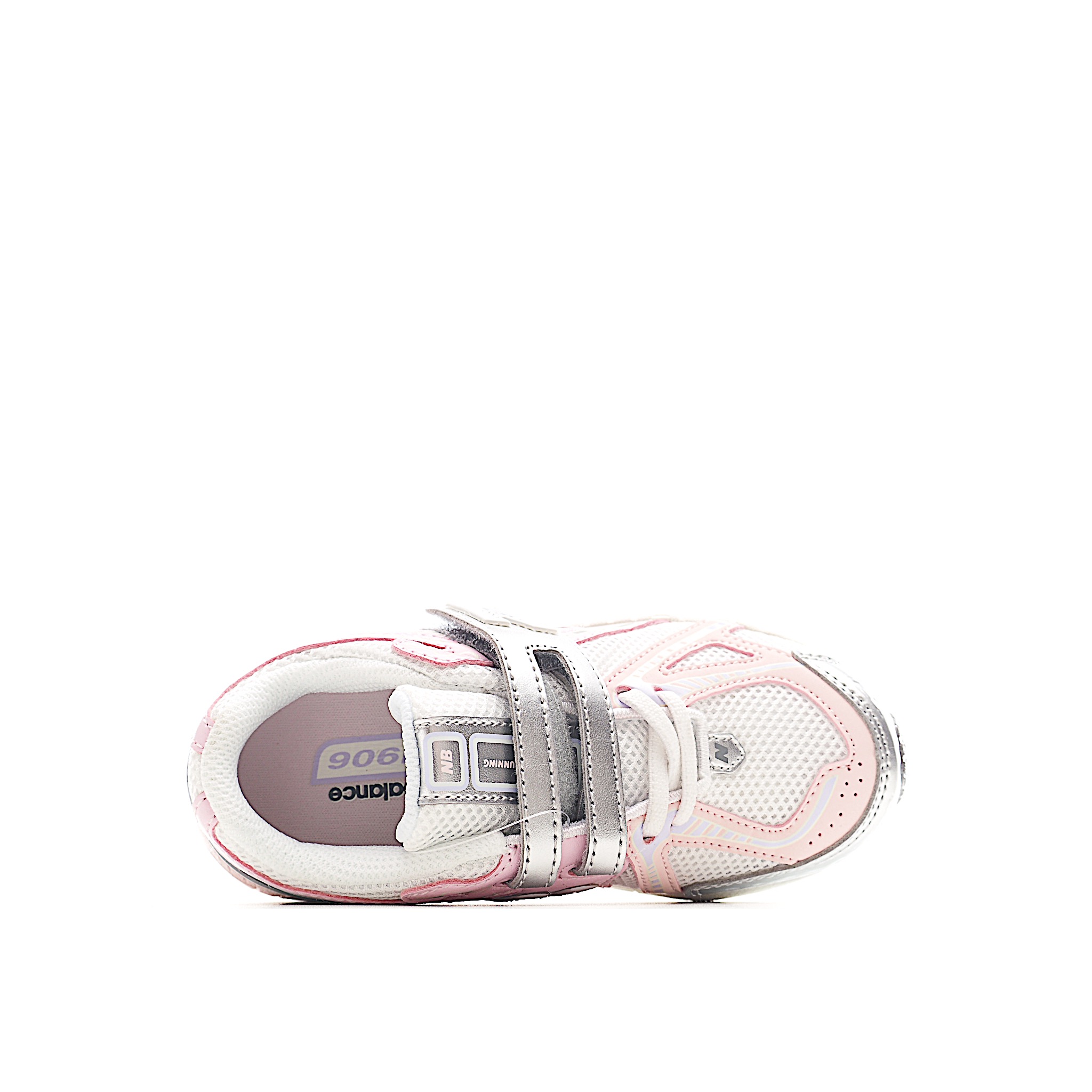 图片[5]-NB 1906 魔术贴儿童跑步鞋 立体双层织面搭配镂空支撑带复古未来感淋漓彰显，亦可搭配亲子款全家玩转复古千禧风。中底采用AB科技与Ny避震系统，缓震回弹性能更出色。升级孩童穿着体验，运动更加舒适自如。 货号：RP 尺码：24-37-选品中心