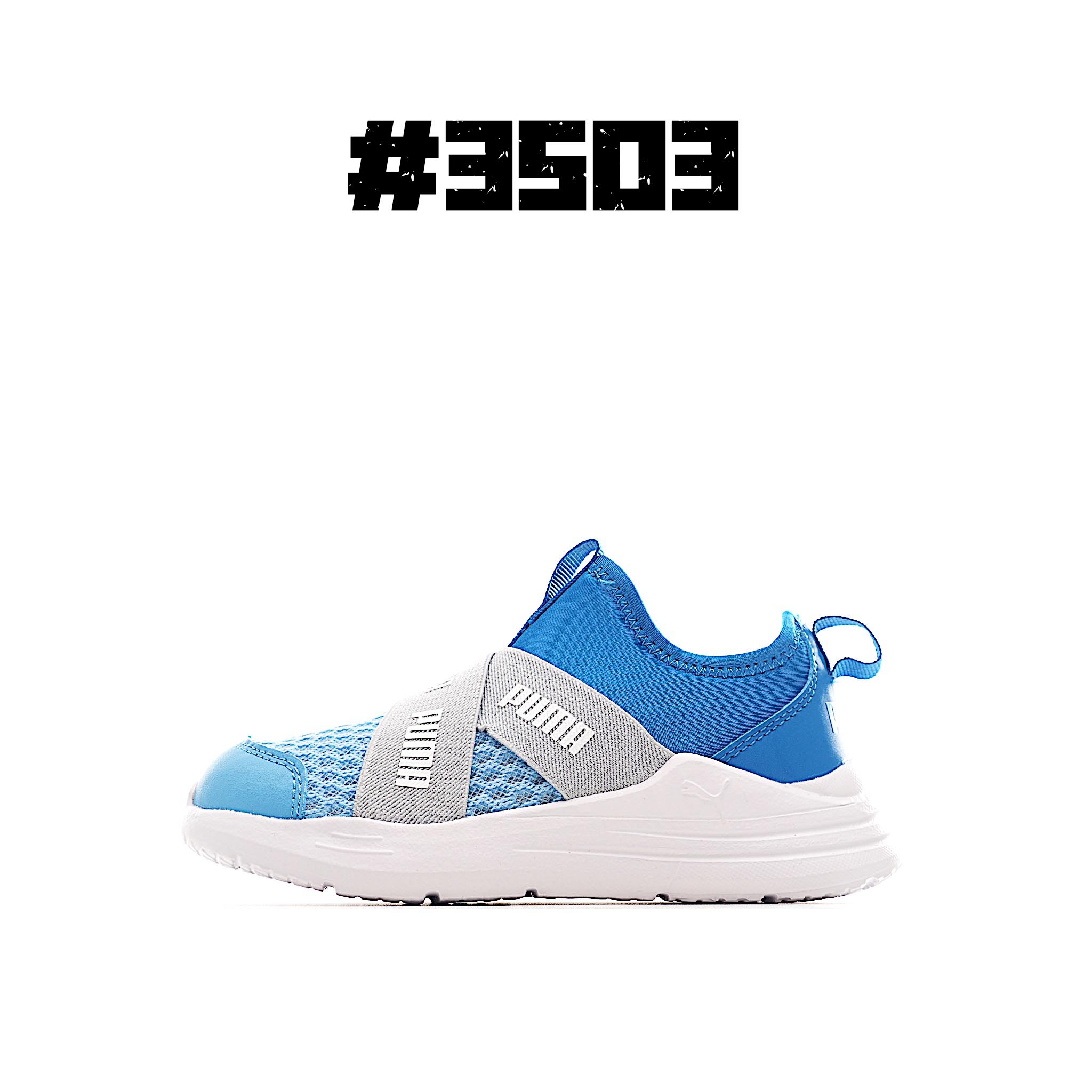 PA Puma zapatos de niño de malla transpirable con entrada fácil @140, diseño de cuello ergonómico, protege el tobillo c…