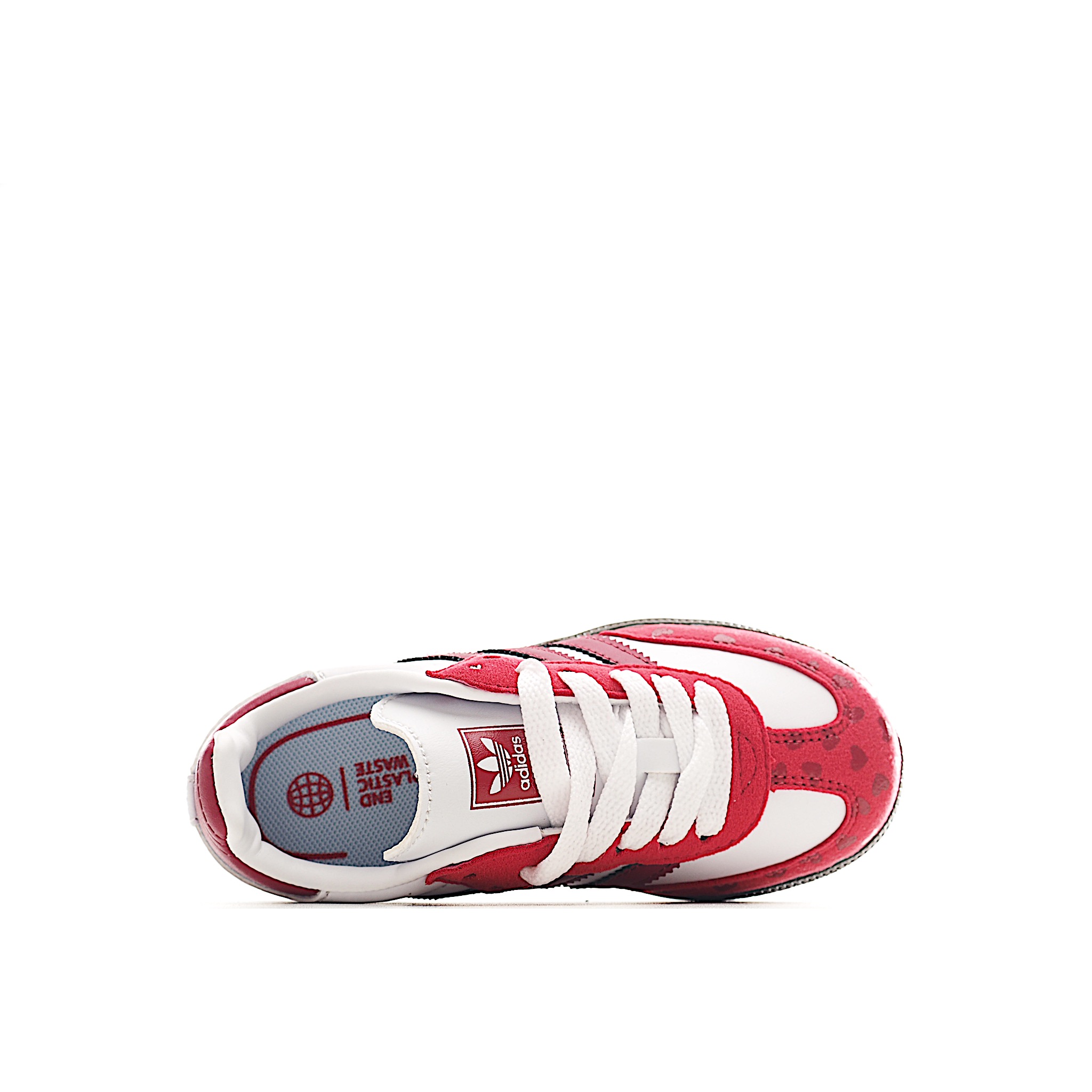 图片[9]-AD 德训 低帮儿童休闲鞋 注：22-27松紧带，28-37系带 如果你回到 1960 年代，你会发现职业足球运动员穿着桑巴，就像这些婴儿鞋一样，几乎就像他们一样。尺寸缩小适合儿童，配有柔软的鞋垫，在全天玩耍时感觉舒适。皮革鞋面、胶橡胶鞋底和3条纹保持经典。 货号：2414 尺码：22-37-选品中心