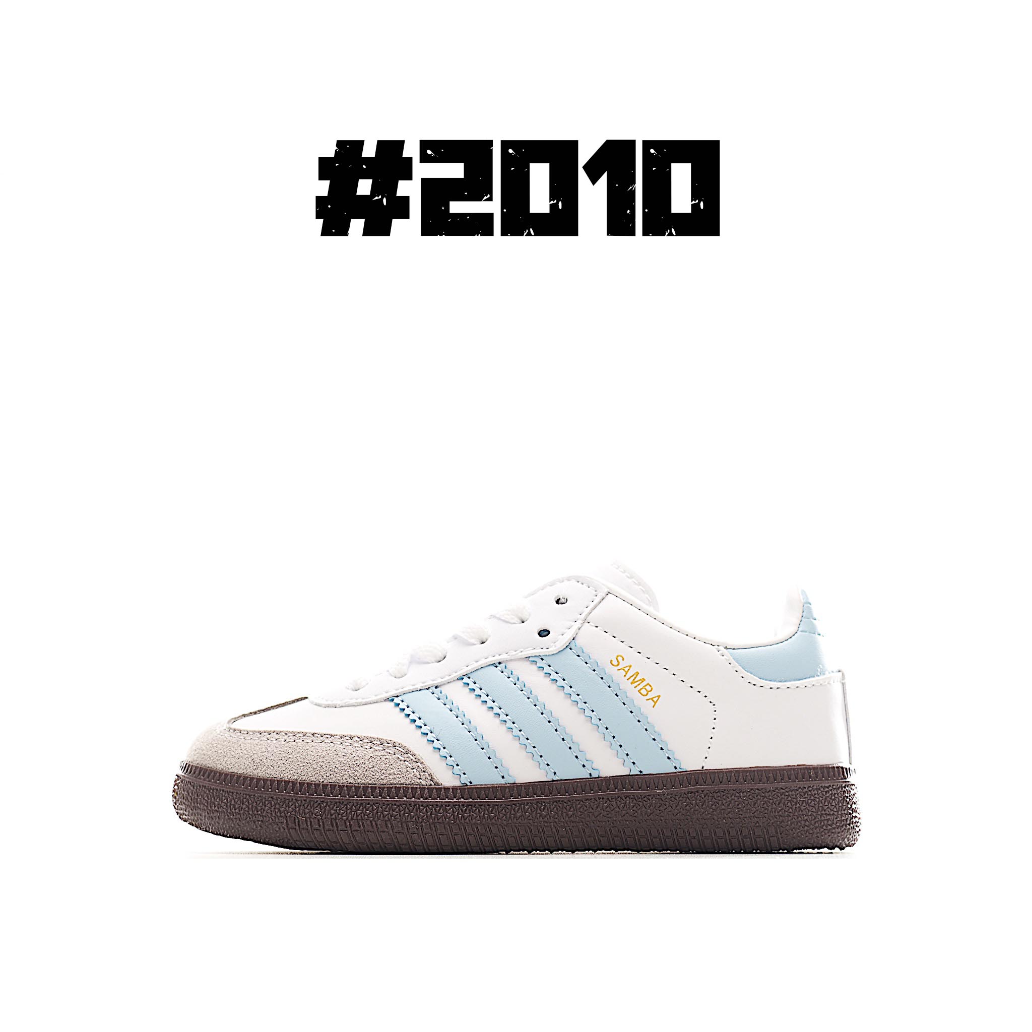 图片[9]-AD 德训 低帮儿童休闲鞋 注：22-27松紧带，28-37系带 如果你回到 1960 年代，你会发现职业足球运动员穿着桑巴，就像这些婴儿鞋一样，几乎就像他们一样。尺寸缩小适合儿童，配有柔软的鞋垫，在全天玩耍时感觉舒适。皮革鞋面、胶橡胶鞋底和3条纹保持经典。 尺码：22-37-选品中心