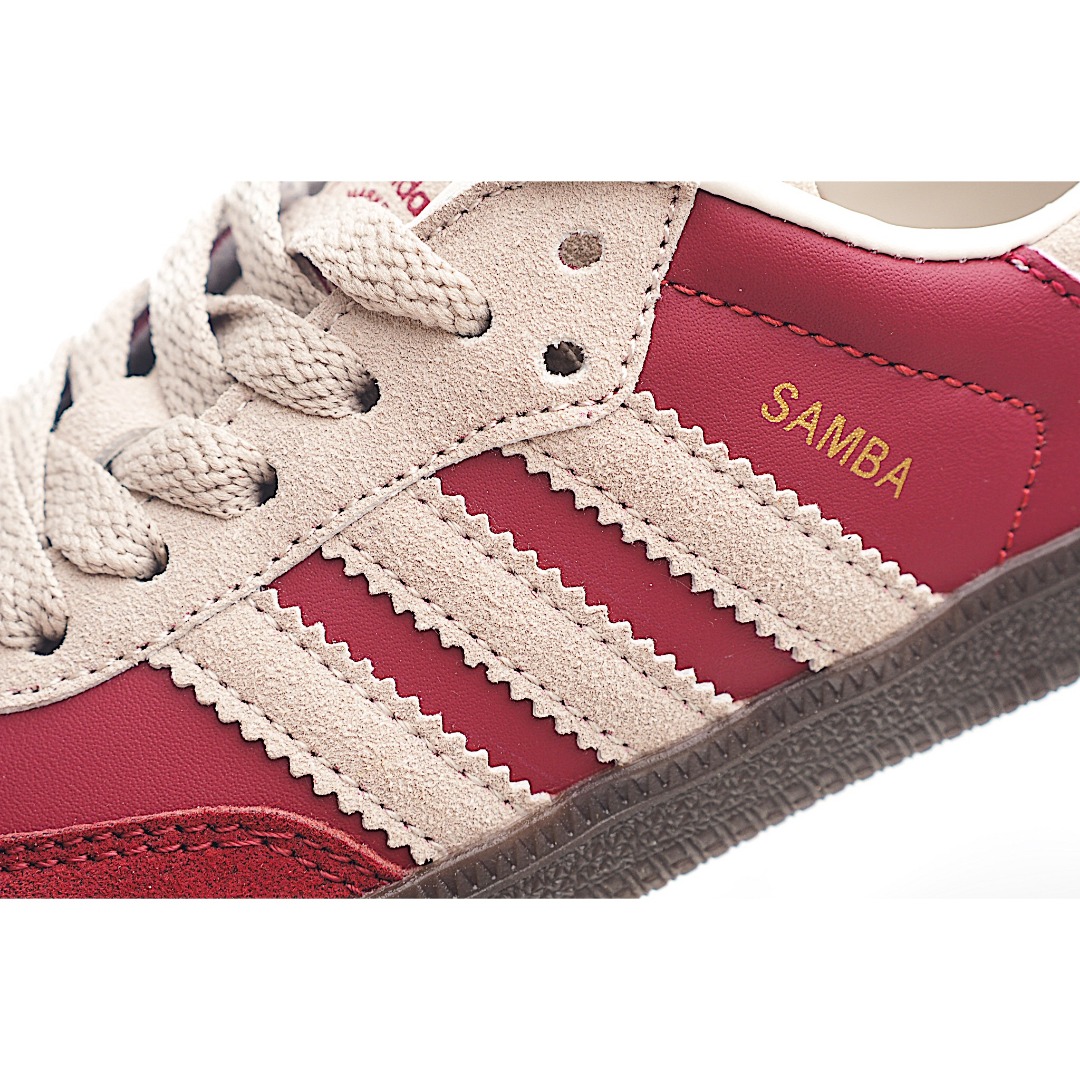 图片[6]-AD 德训 低帮儿童休闲鞋 注：22-27松紧带，28-37系带 如果你回到 1960 年代，你会发现职业足球运动员穿着桑巴，就像这些婴儿鞋一样，几乎就像他们一样。尺寸缩小适合儿童，配有柔软的鞋垫，在全天玩耍时感觉舒适。皮革鞋面、胶橡胶鞋底和3条纹保持经典。 货号：7863 尺码：22-37-选品中心