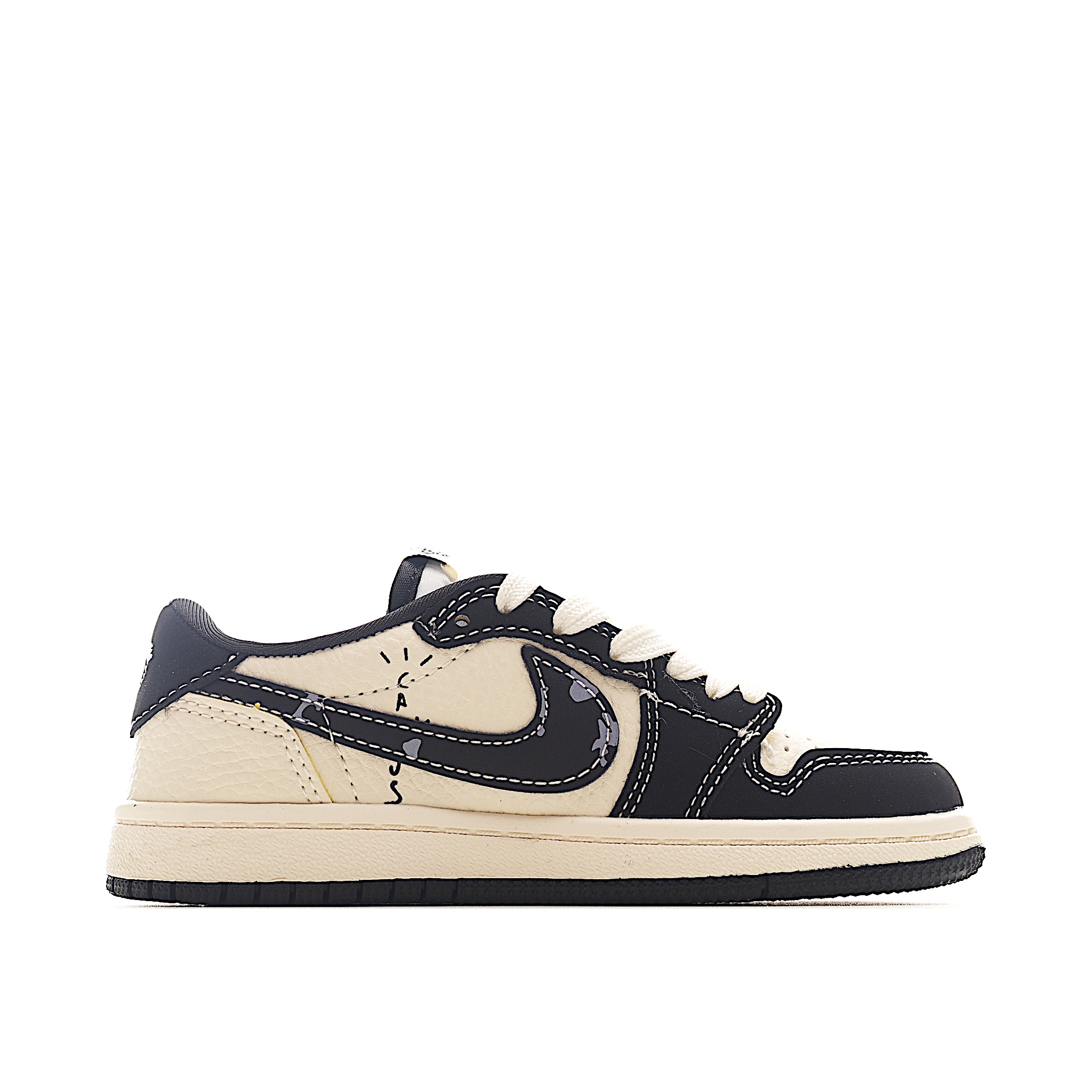 图片[2]-这款时尚与舒适并存的潮流鞋，其耐磨鞋底和优质材料确保小脚始终舒适，适合各种日常活动，使其成为儿童运动鞋爱好者的完美选择。鞋跟采用联合品牌细节，脚下饰有标志性的双色橡胶鞋底，确保您的孩子在场上踢得最好。 货号：4021 尺码：24-37-选品中心