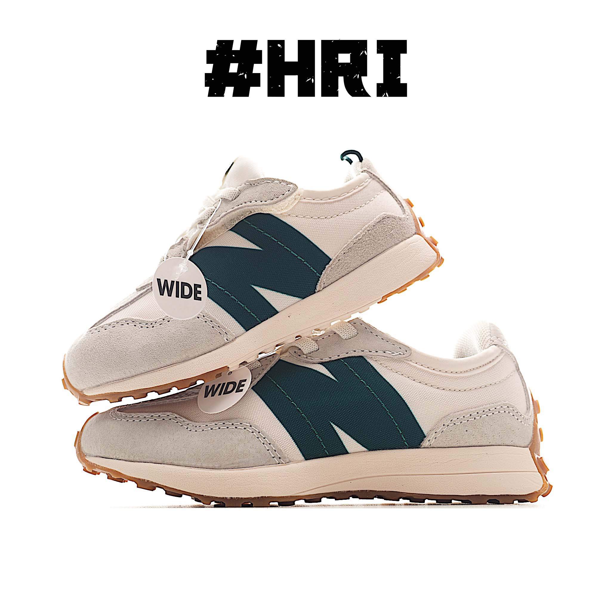 图片[2]-NB 327 宽版儿童款运动鞋 专为学龄前儿童设计，以复古经典设计和现代舒适相结合，宽版设计更贴合亚洲儿童脚型，提供更佳支撑。轻盈透气的材质让孩子行走更加舒适，独特的大底设计确保出色的抓地力和稳定性，无论是玩耍还是日常穿着，都是理想选择。 尺码：21-37 (小码21-27魔术贴,大码28-37松紧带)-选品中心