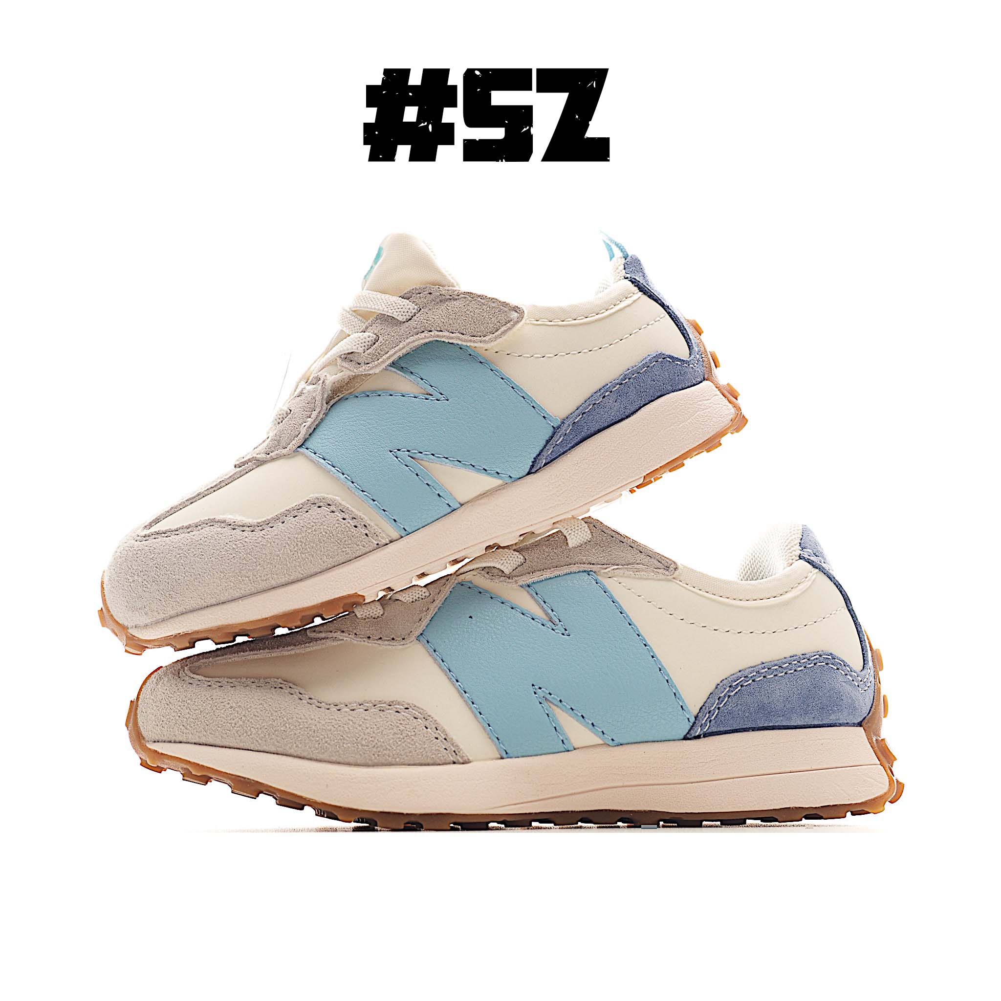 图片[5]-NB 327 宽版儿童款运动鞋 专为学龄前儿童设计，以复古经典设计和现代舒适相结合，宽版设计更贴合亚洲儿童脚型，提供更佳支撑。轻盈透气的材质让孩子行走更加舒适，独特的大底设计确保出色的抓地力和稳定性，无论是玩耍还是日常穿着，都是理想选择。 尺码：21-37 (小码21-27魔术贴,大码28-37松紧带)-选品中心