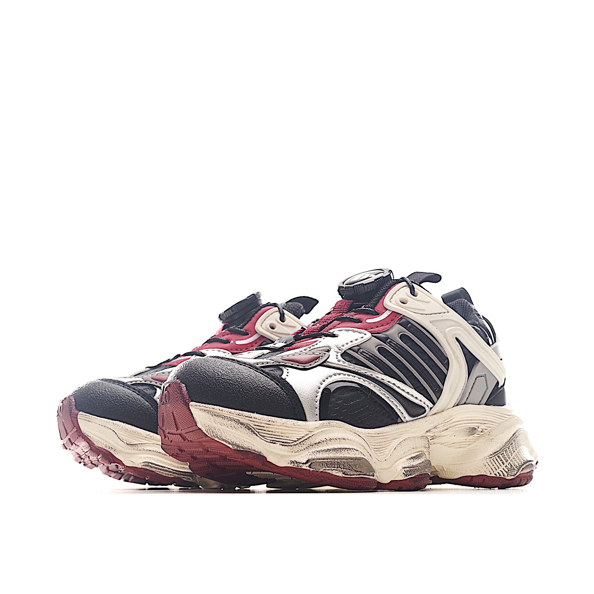 图片[3]-AD新款旋转扣做旧老爹鞋童鞋 尺码：26-37码 经典做旧老爹鞋🆕 优质锁扣设计，穿脱方便✌🏻 优质面料拼接，质感满满💯 耐磨防滑大底，脚感超赞👍🏻-选品中心