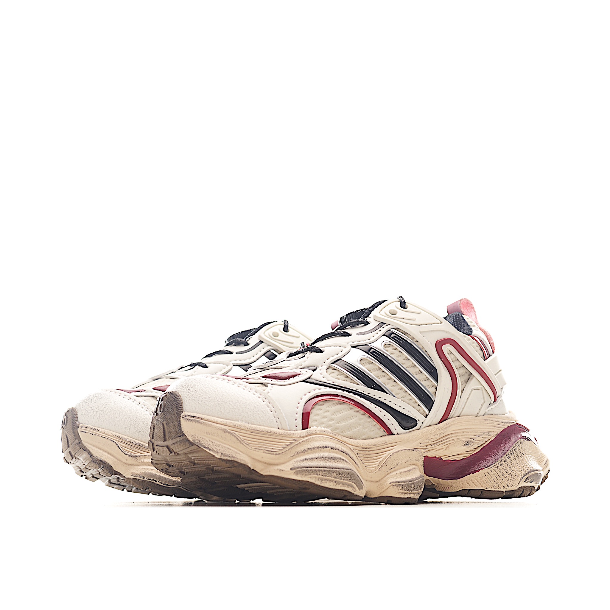 图片[3]-AD新款旋转扣做旧老爹鞋童鞋 尺码：26-37码 经典做旧老爹鞋🆕 优质锁扣设计，穿脱方便✌🏻 优质面料拼接，质感满满💯 耐磨防滑大底，脚感超赞👍🏻-选品中心