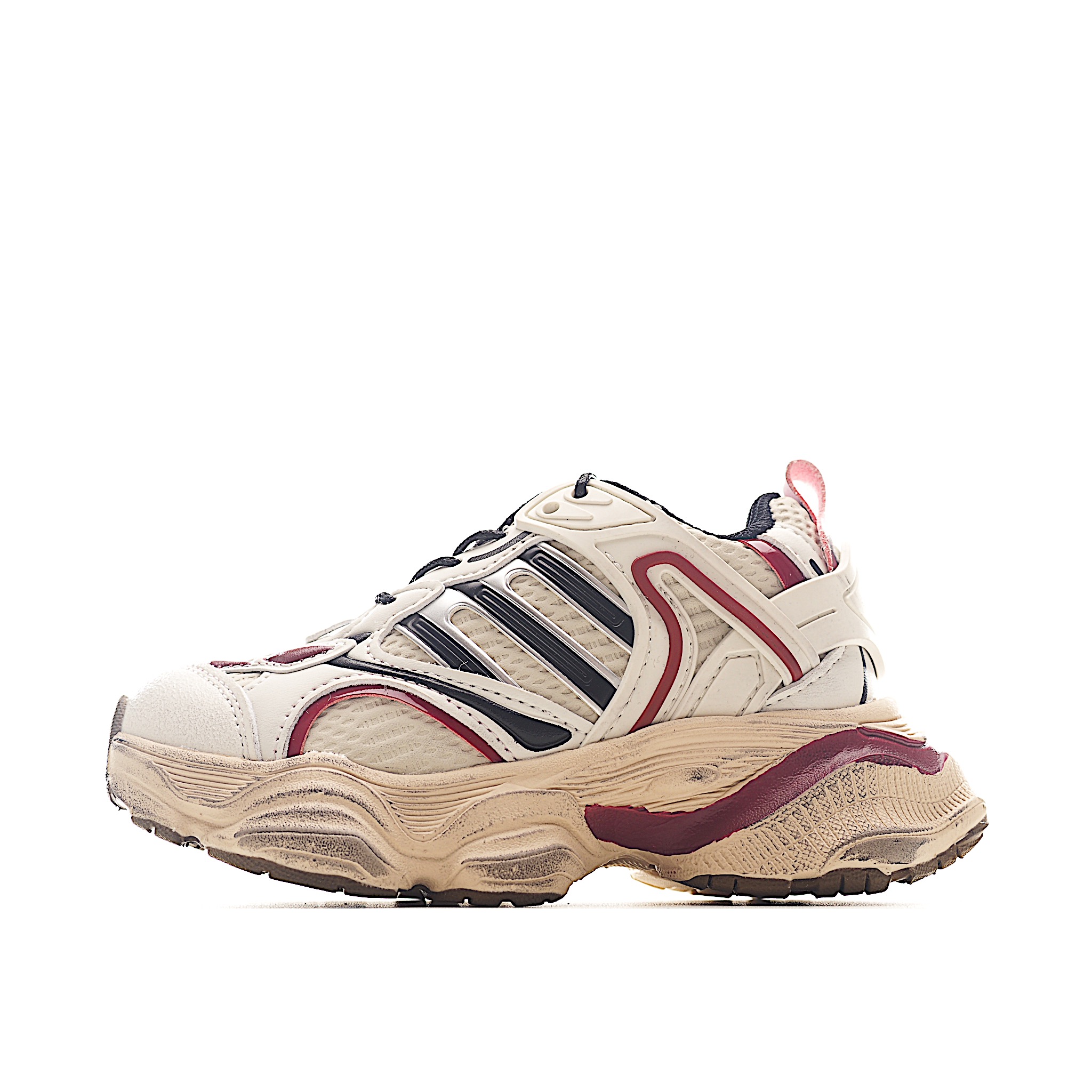 AD新款旋转扣做旧老爹鞋童鞋 尺码：26-37码 经典做旧老爹鞋🆕 优质锁扣设计，穿脱方便✌🏻 优质面料拼接，质感满满💯 耐磨防滑大底，脚感超赞👍🏻-选品中心