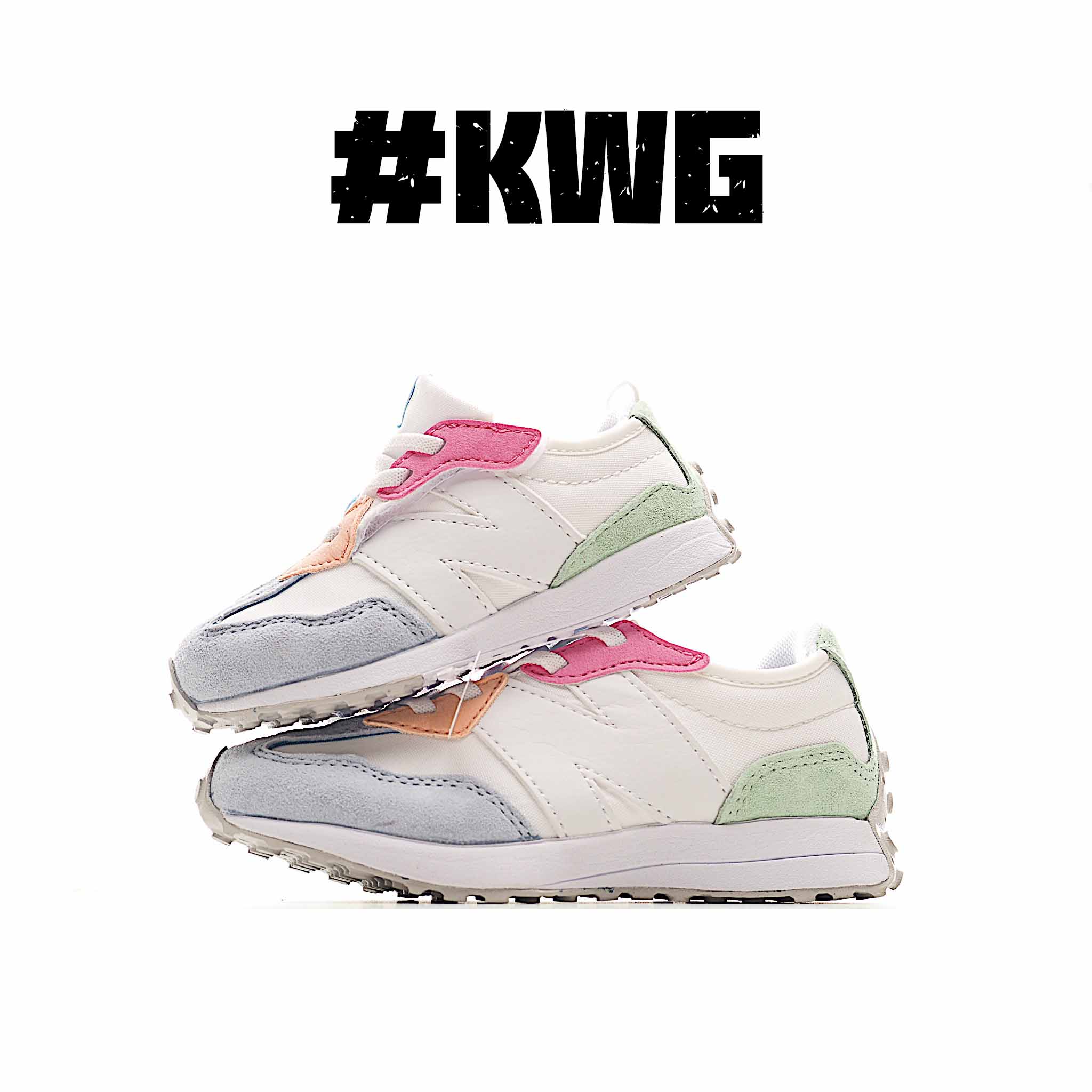 图片[7]-NB 327 宽版儿童款运动鞋 专为学龄前儿童设计，以复古经典设计和现代舒适相结合，宽版设计更贴合亚洲儿童脚型，提供更佳支撑。轻盈透气的材质让孩子行走更加舒适，独特的大底设计确保出色的抓地力和稳定性，无论是玩耍还是日常穿着，都是理想选择。 尺码：21-37 (小码21-27魔术贴,大码28-37松紧带)-选品中心