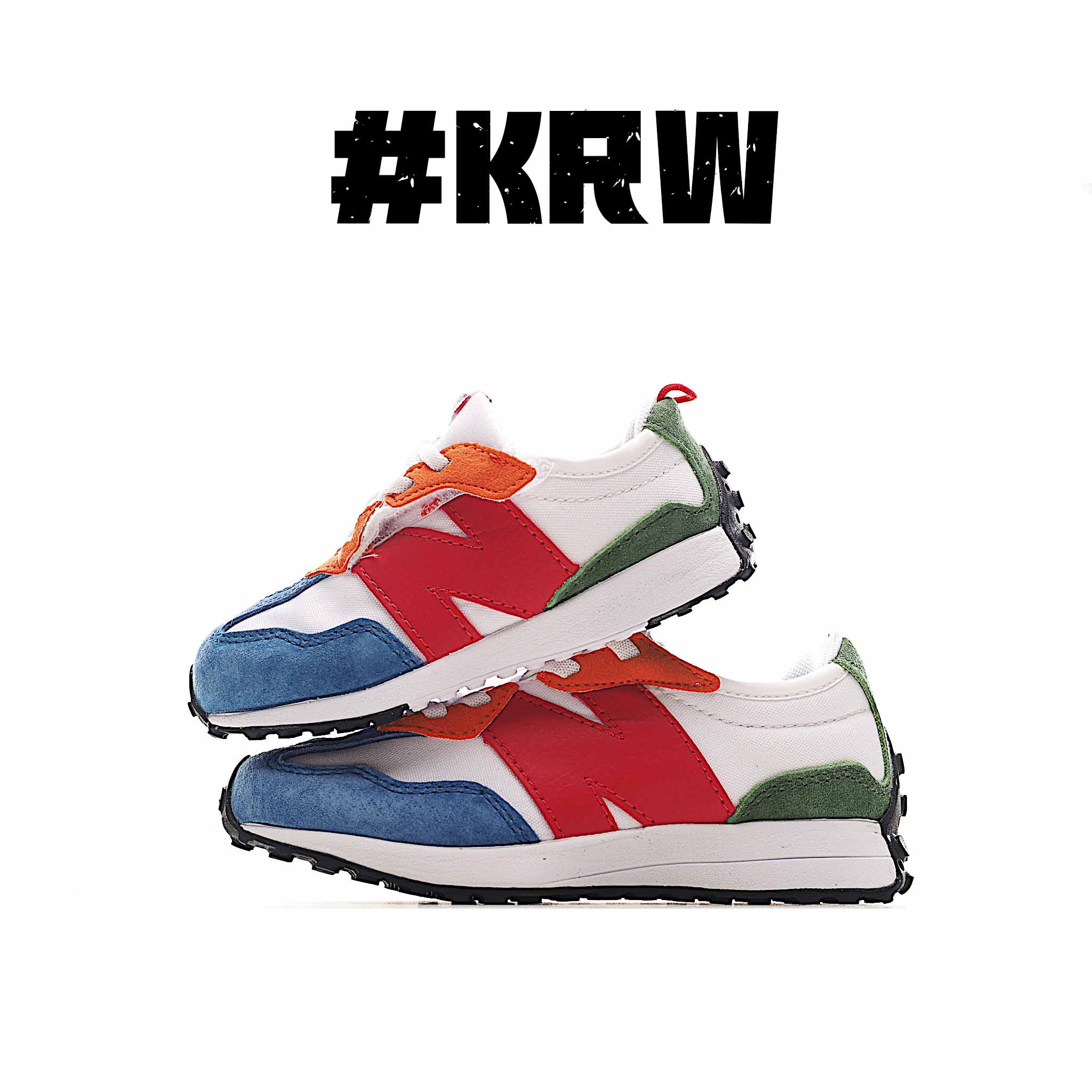 图片[9]-NB 327 宽版儿童款运动鞋 专为学龄前儿童设计，以复古经典设计和现代舒适相结合，宽版设计更贴合亚洲儿童脚型，提供更佳支撑。轻盈透气的材质让孩子行走更加舒适，独特的大底设计确保出色的抓地力和稳定性，无论是玩耍还是日常穿着，都是理想选择。 尺码：21-37 (小码21-27魔术贴,大码28-37松紧带)-选品中心