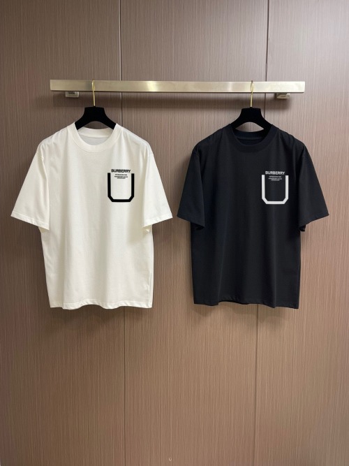 Burberry Men's Short-Sleeve Crewneck T-Shirt Fashionable Design High-Quality Cotton 1 Burberry Men's Short-Sleeve Crewneck T-Shirt Fashionable Design High-Quality Cotton