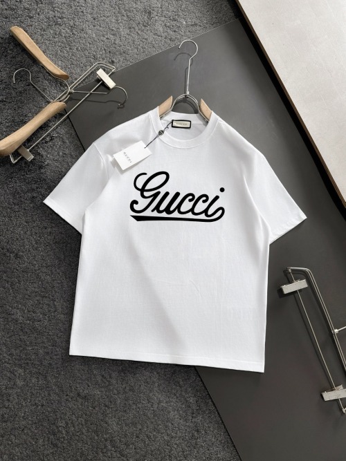 Gucci Cotton Jersey T-Shirt - Short Sleeve, Relaxed Fit, White and Black 1 Gucci Cotton Jersey T-Shirt - Short Sleeve, Relaxed Fit, White and Black
