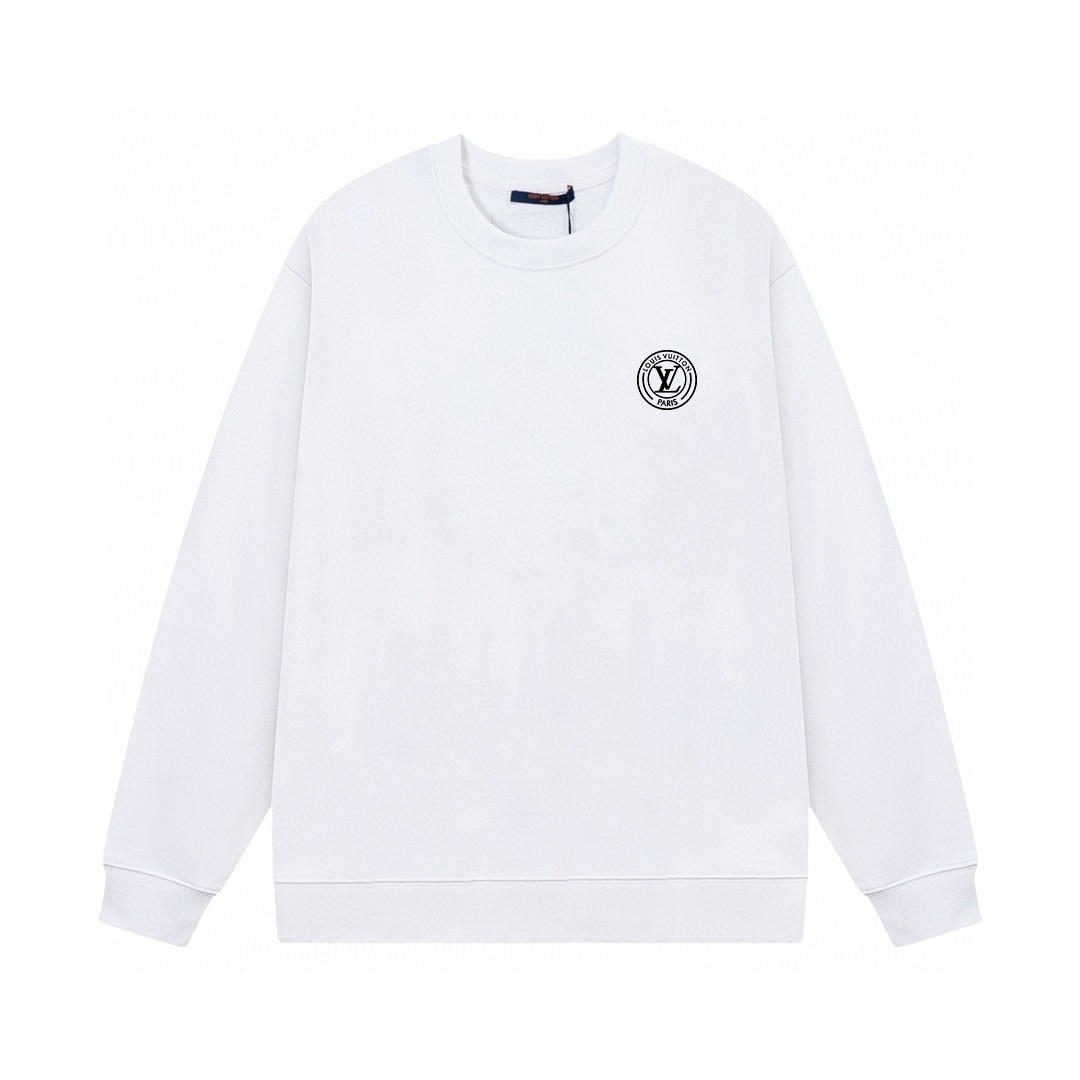 Nueva sudadera P100 LV 🔥Tela de rizo de algodón puro de doble hebra de 380 g tejida y teñida a medida, costilla origin…