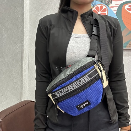 Supreme Grid Pattern Belt Bag SUP Letter Webbing Shoulder Bag Waist Bag 1 Supreme Grid Pattern Belt Bag SUP Letter Webbing Shoulder Bag Waist Bag