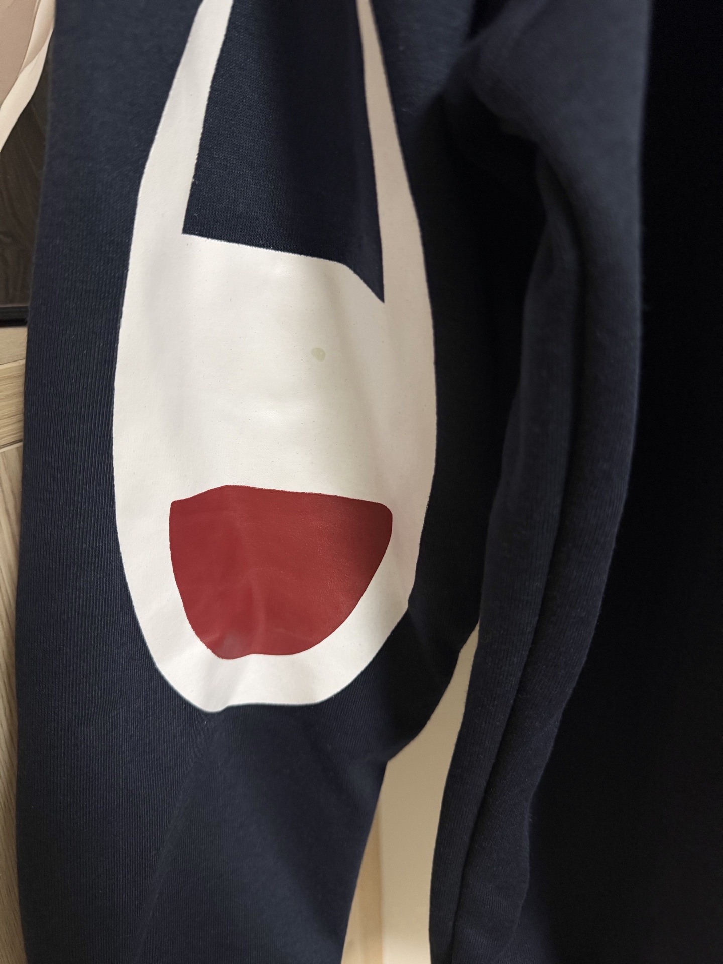 Champion/冠军 Supreme联名后背印花连帽外套 环保黑
