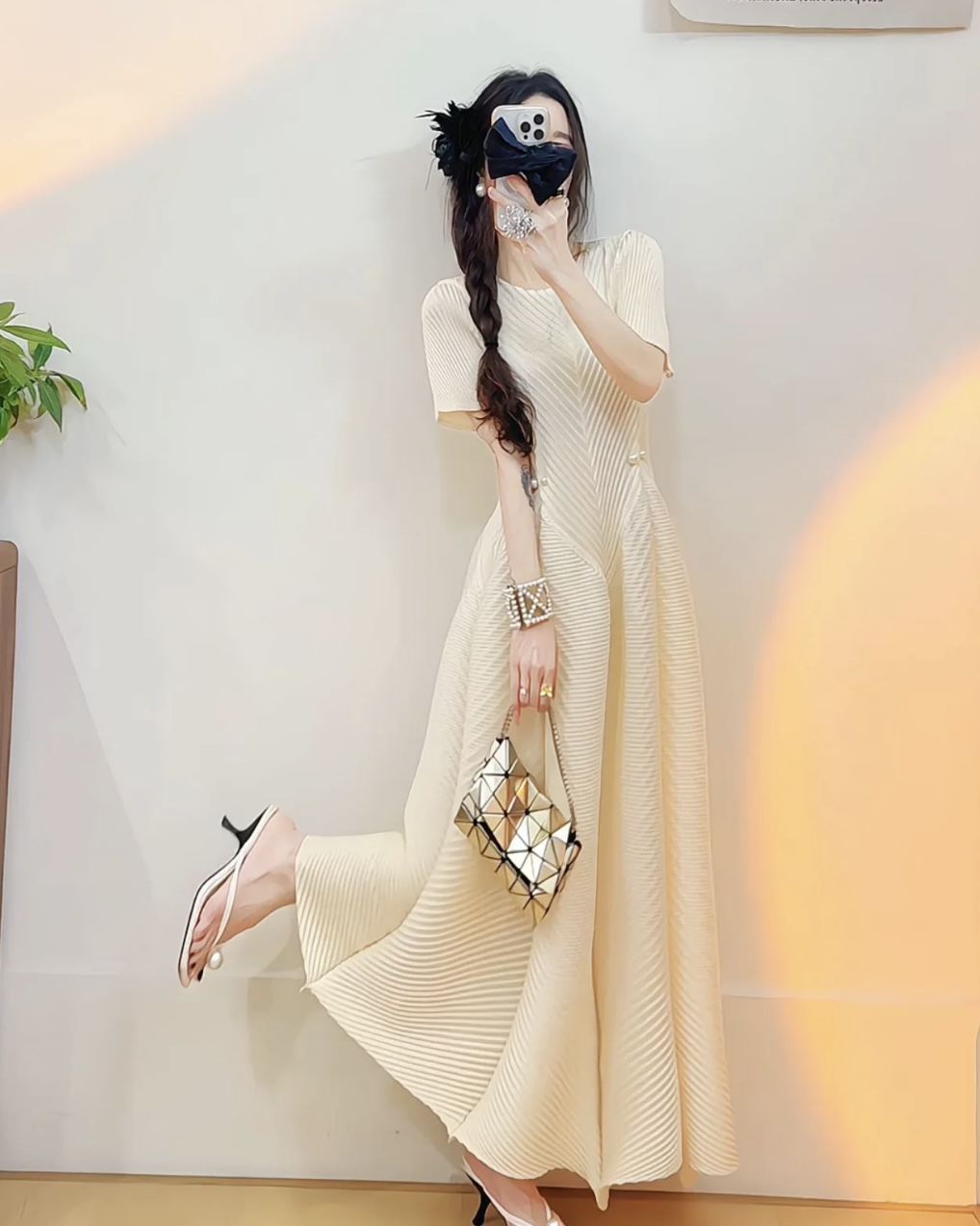 High-Quality Women’s Dress Set in Three Houses, Wrinkle-Resistant for Lifelong Elegance - 图片 7
