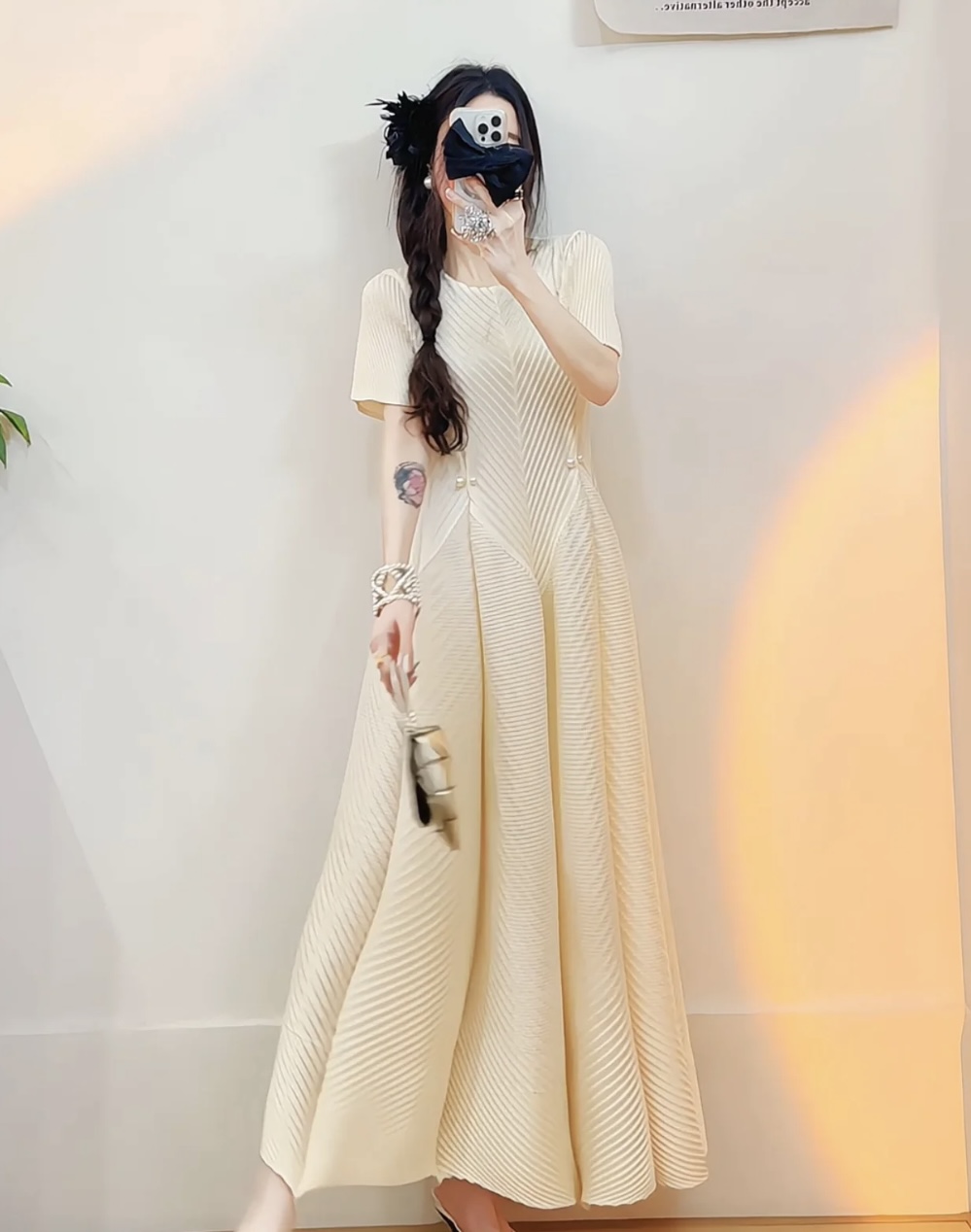 High-Quality Women’s Dress Set in Three Houses, Wrinkle-Resistant for Lifelong Elegance - 图片 6