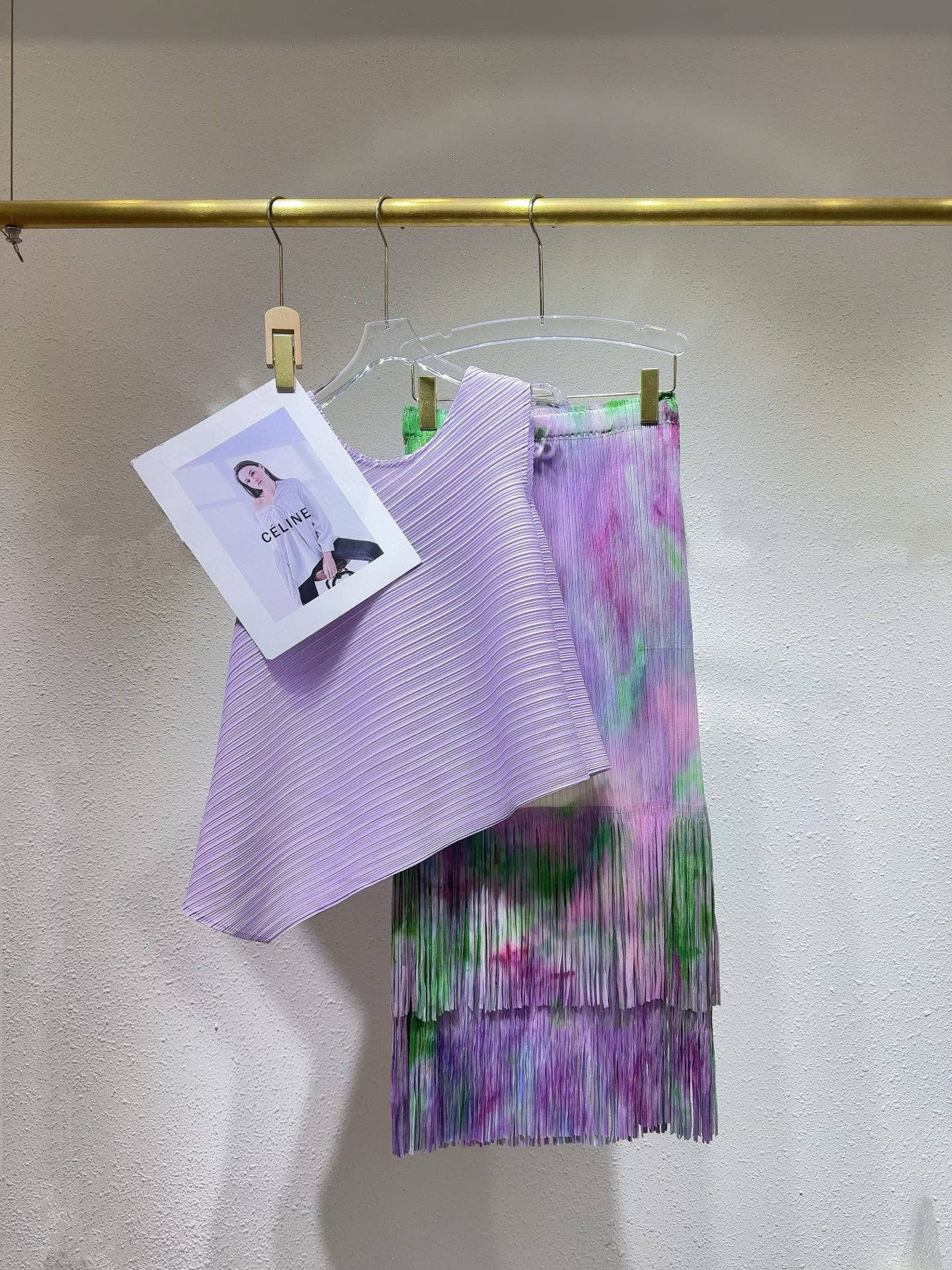 High-Quality Women’s Clothes Packed with Three Houses for Life: New Purple Double-Twirl-Trouble Skirts - 图片 4