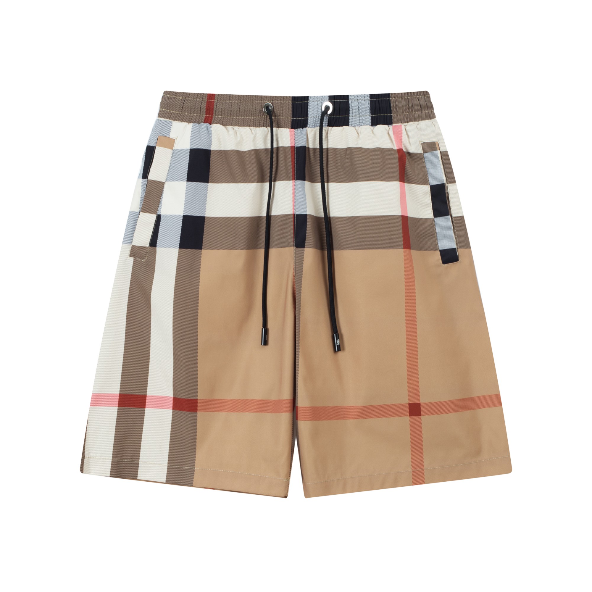 Burberry Clothing Shorts Black Grey Beach