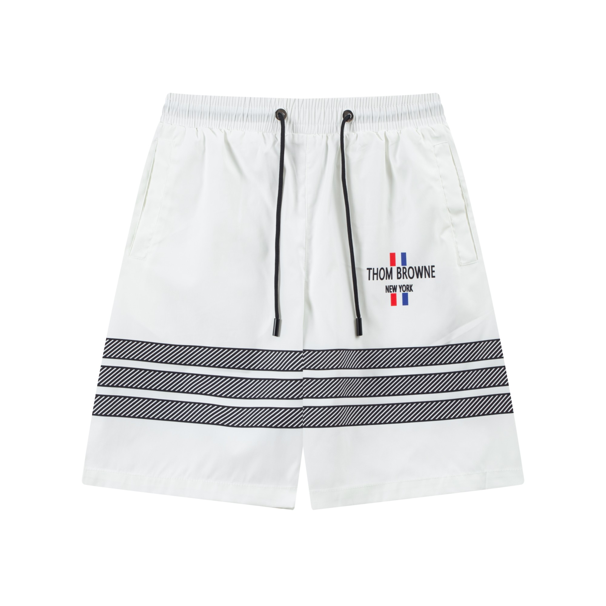 Thom Browne Clothing Shorts Black Brown White Beach
