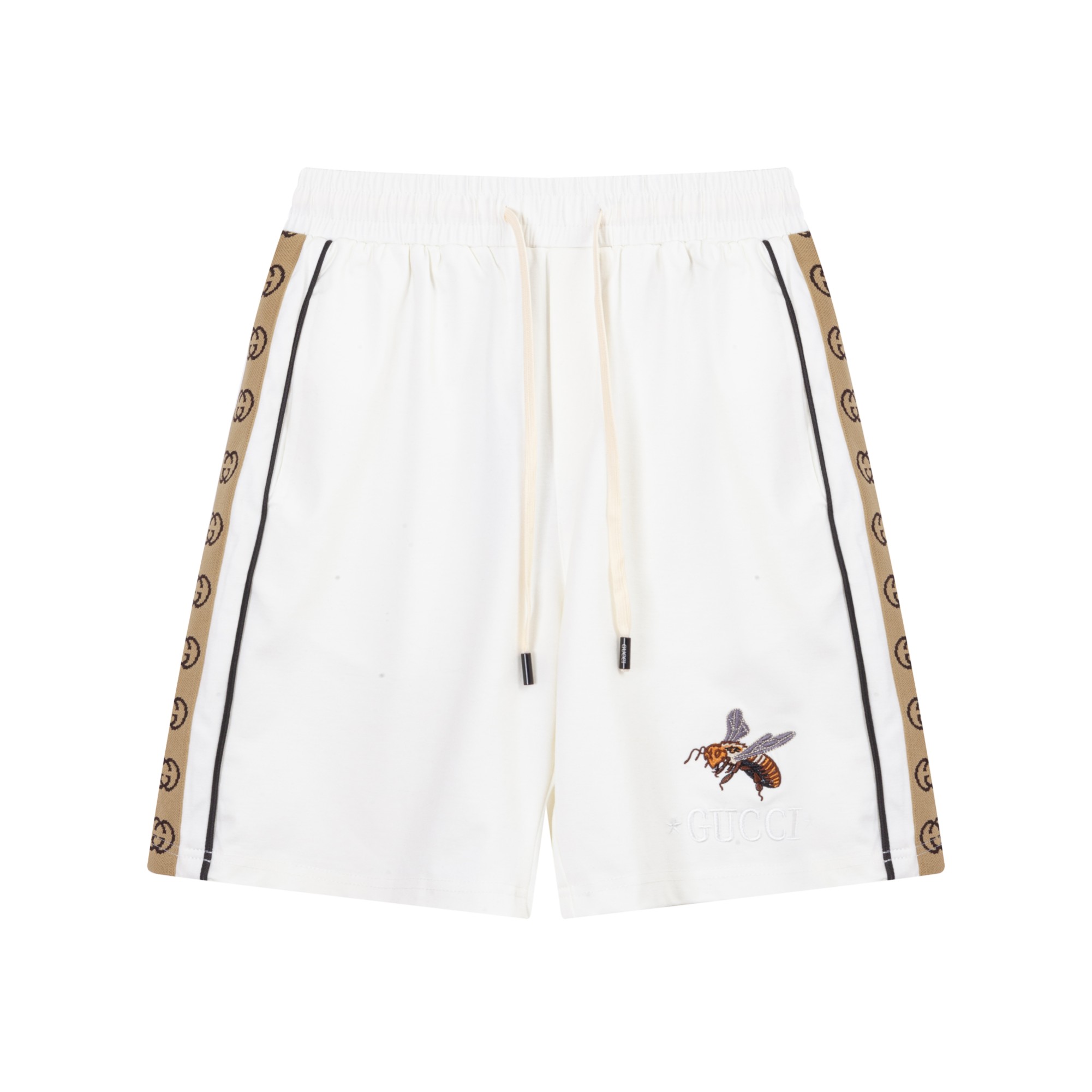 GUCCl Gucci 2024SS nuevos pantalones cortos de punto, tela personalizada con tejido waffle, técnica de jacquard de punt…