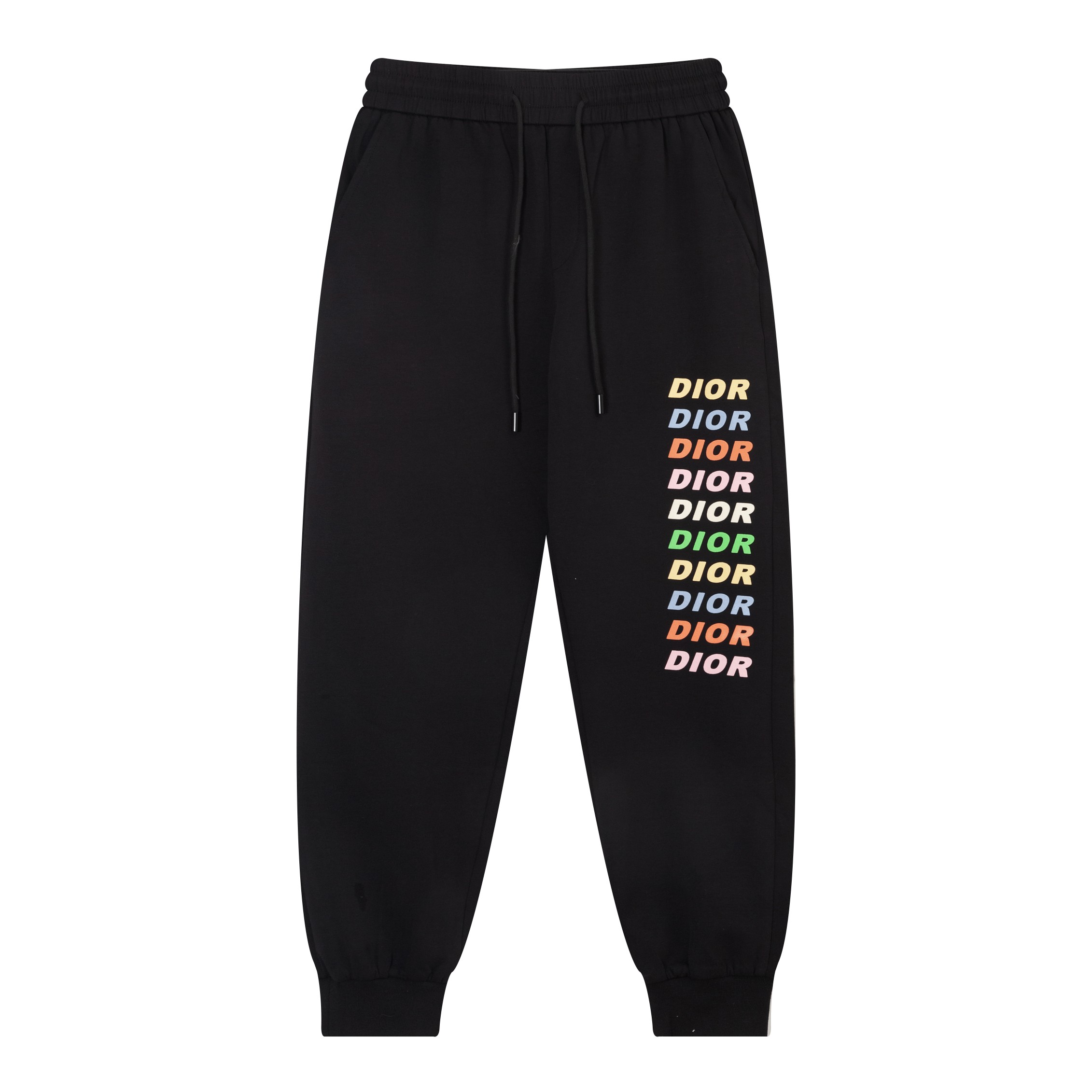 Dior Kleding Broek Zwart Grijs KhakiName Wit Afdrukken Unisex Katoen