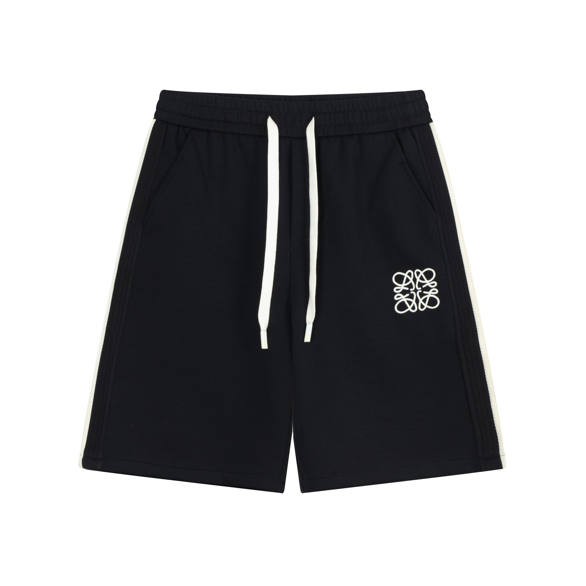 🅿️110 LOEWE 罗意威 pantalones cortos con cinta tejida, bordado de letras LoGO 🪡, algodón puro de alta calidad, tacto esp…