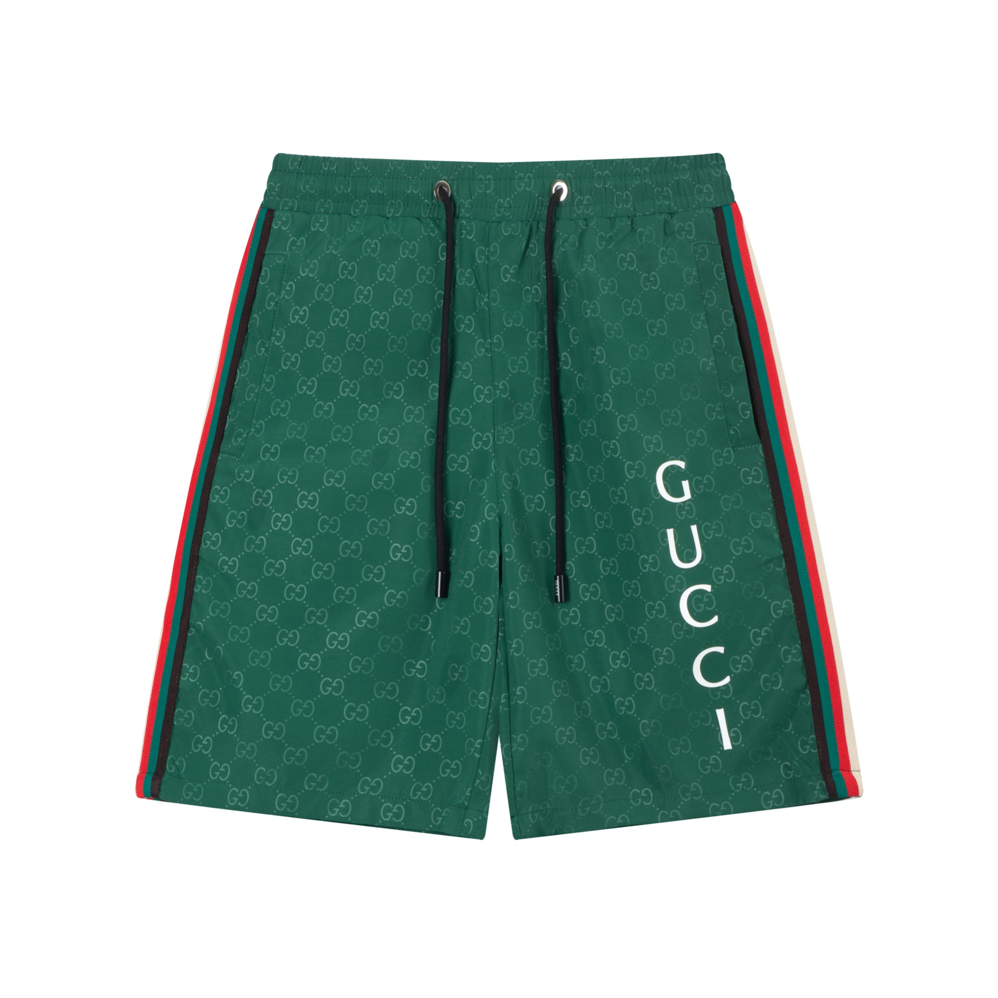 24SS GUCCI Gucci nuevos pantalones cortos de playa. Colores: negro, blanco, verde. Tallas: M-4XL,