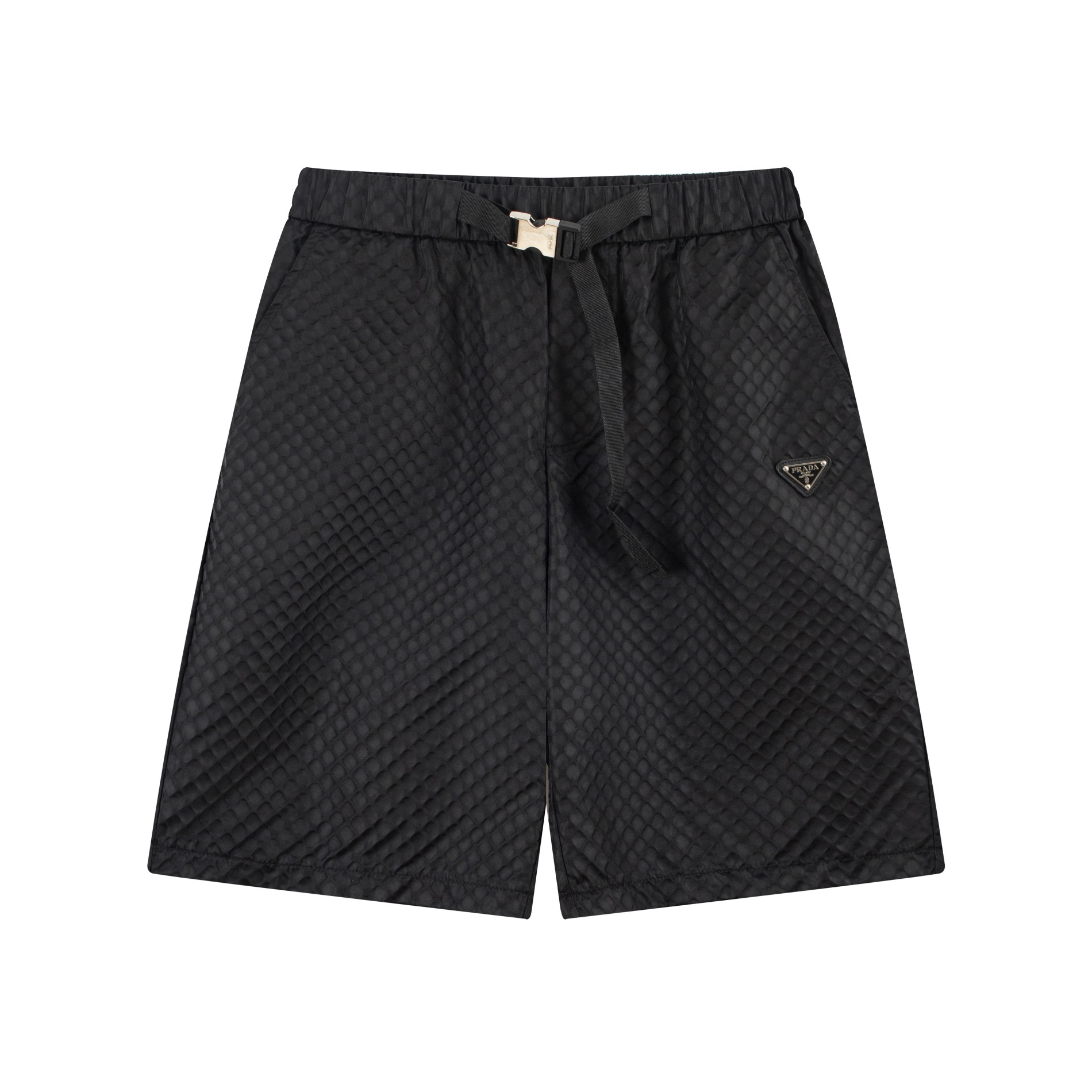Nuevo modelo 24SS de alta calidad PRADA Práda, logo triangular metálico, letras, cinta, estampado con logotipo, pantalo…