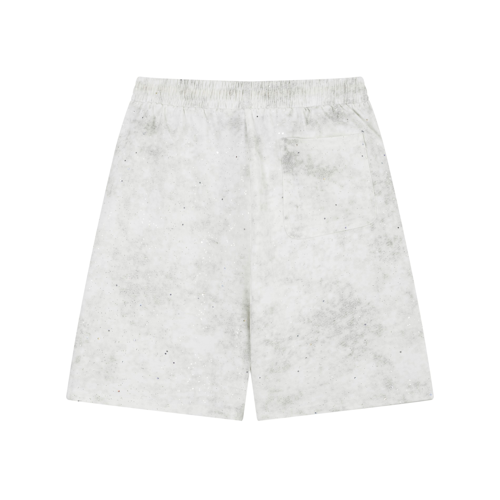 2024SS Valentino Knit Shorts: Muscle Fabric, Acid Wash, Sparkling Logo - 图片 2