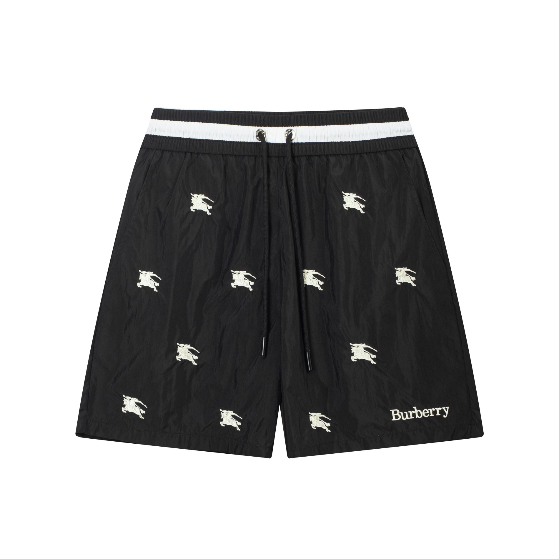 Burberry bordado de logo de caballo de guerra, pantalones cortos de playa de moda, nueva temporada verano 2024, pantalo…