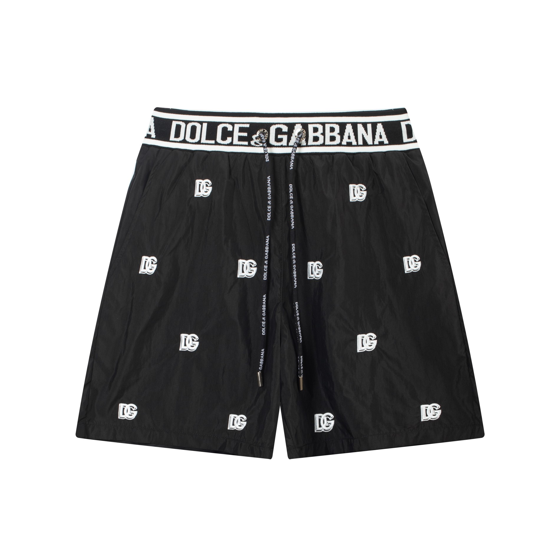 DG Dolce & Gabbana 2024 Verano Nuevo logo bordado de moda. Pantalones cortos de playa con malla interior. Sincronizado …