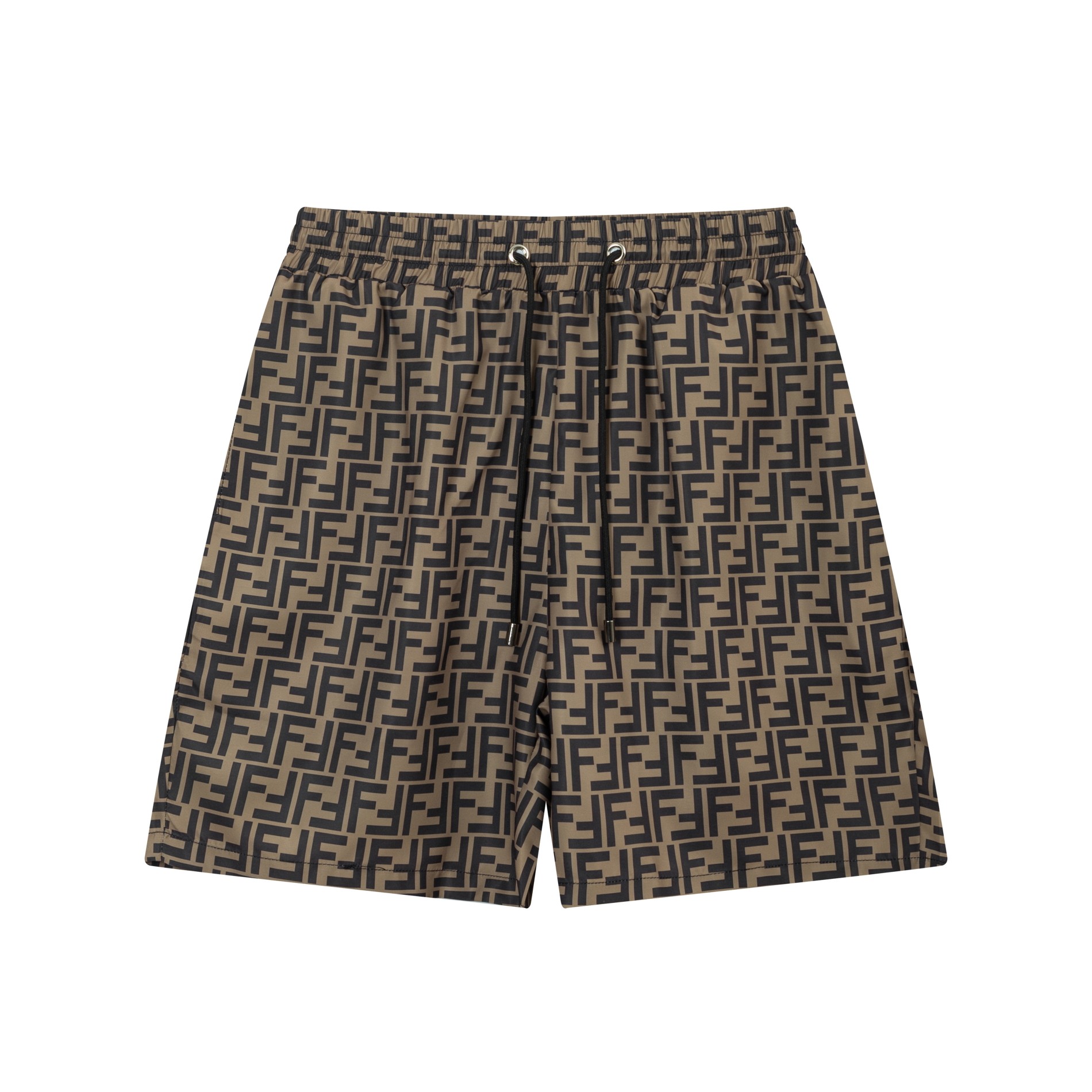 Fendi FENDI 2024 primavera/verano nueva temporada pantalones cortos de playa, con red interior, pantalones cortos de ci…
