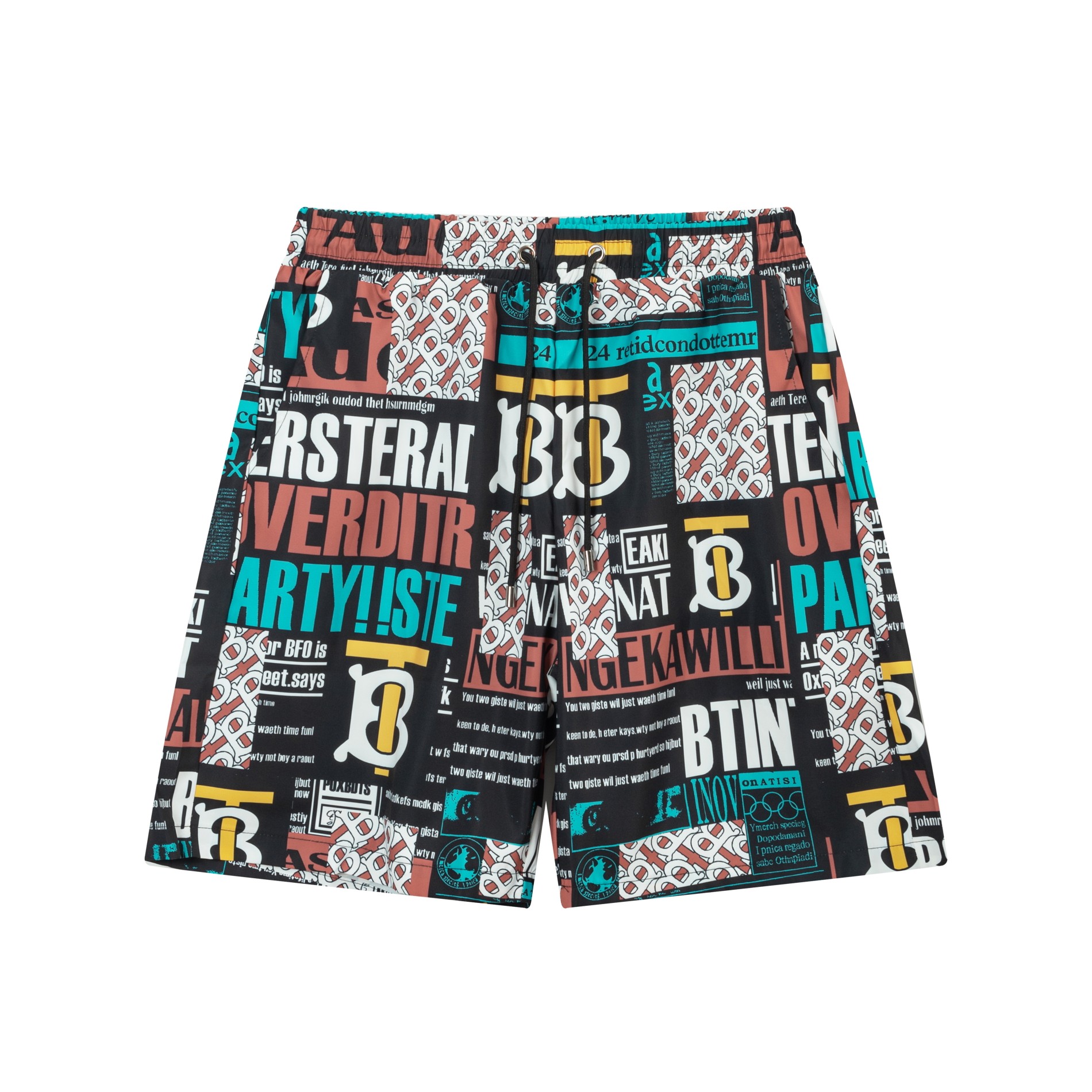 Burberry pantalones cortos de playa nueva temporada primavera/verano 2024, pantalones cortos de cinco puntos. Sincroniz…