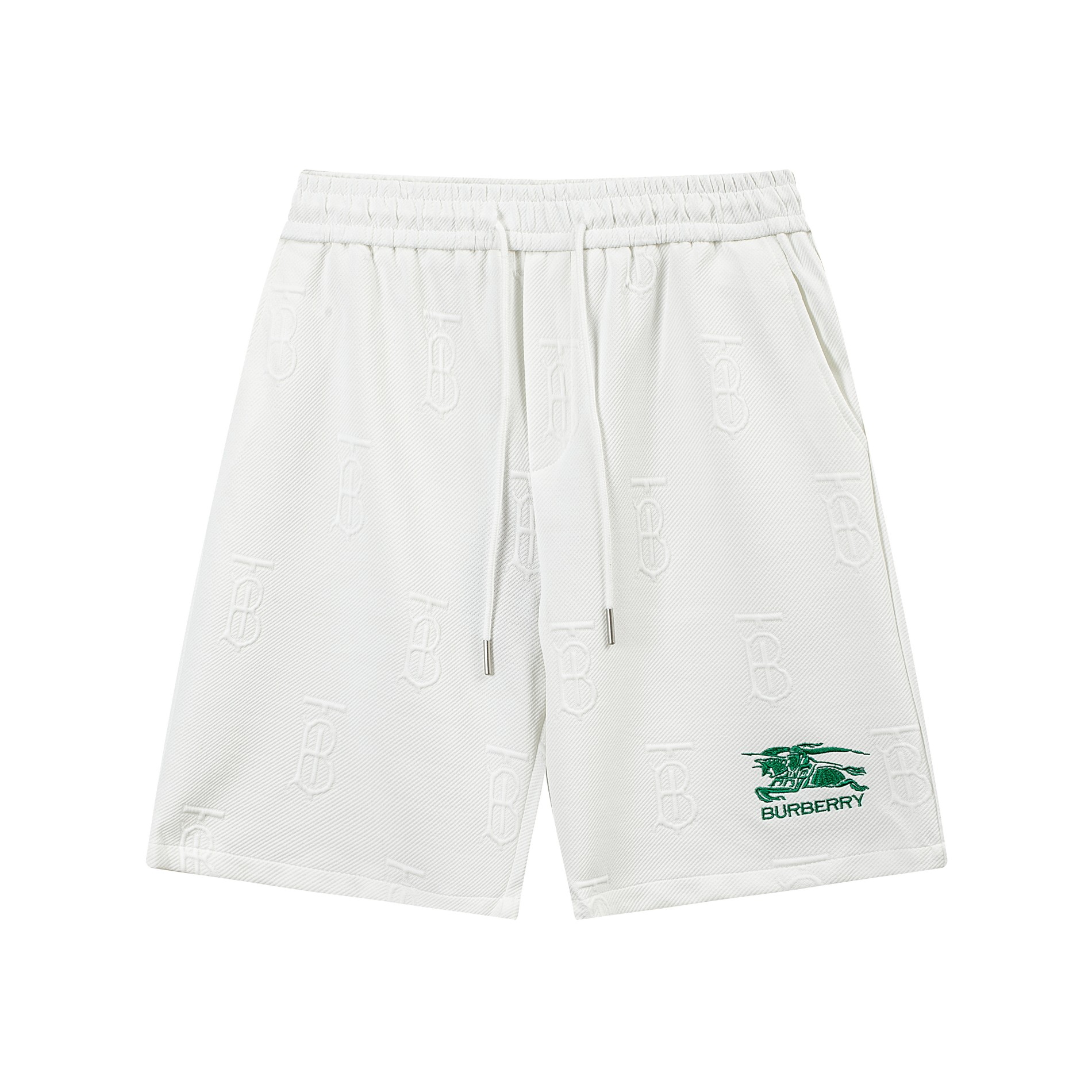 Burberry pantalones cortos casuales de alta calidad con bordado de punto, nueva temporada primavera/verano 2024. Bordad…