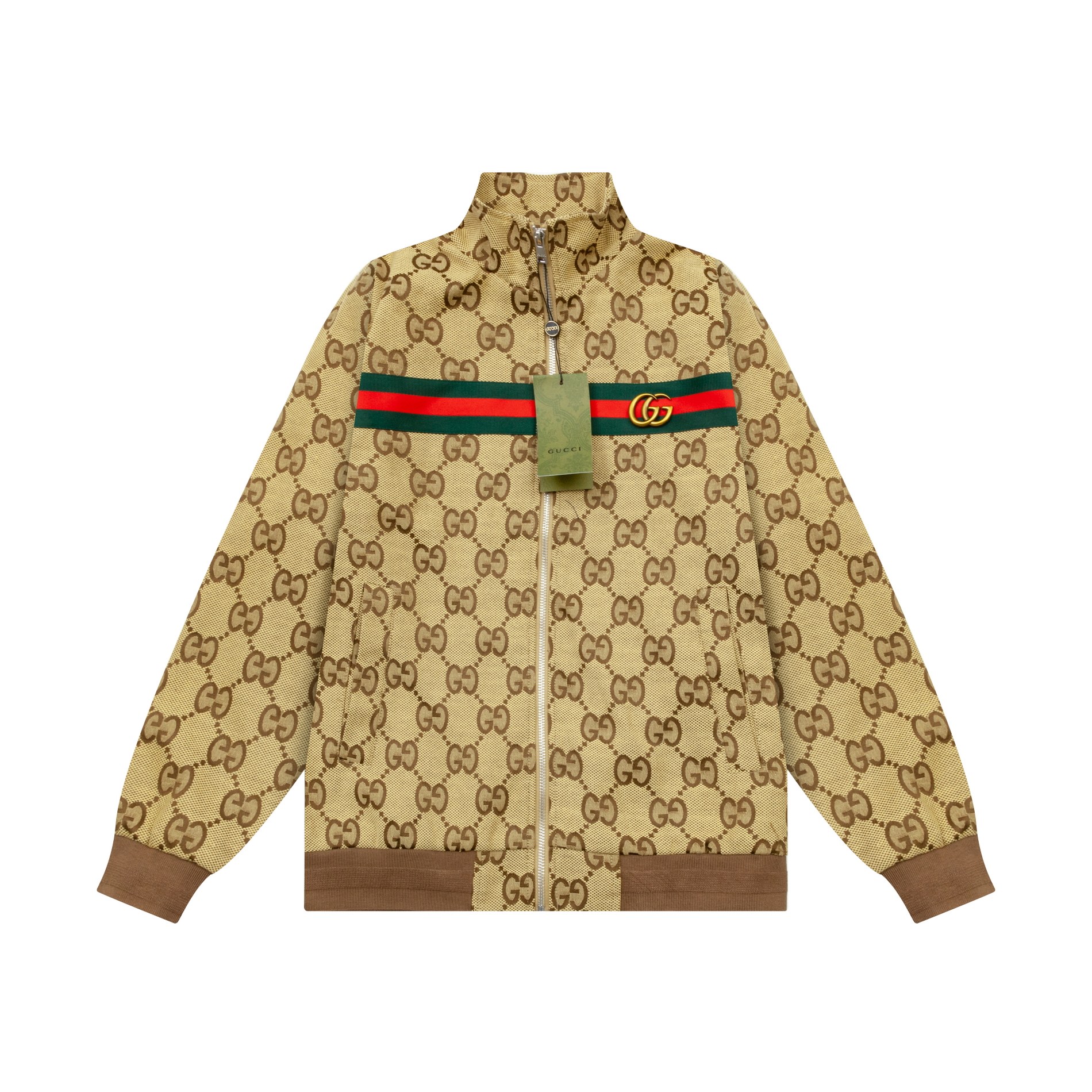 2024 Gucci GUCCI giacca jacquard doppia G, versione alta, interni completamente rifiniti, replica 1:1, tessuto spesso p…