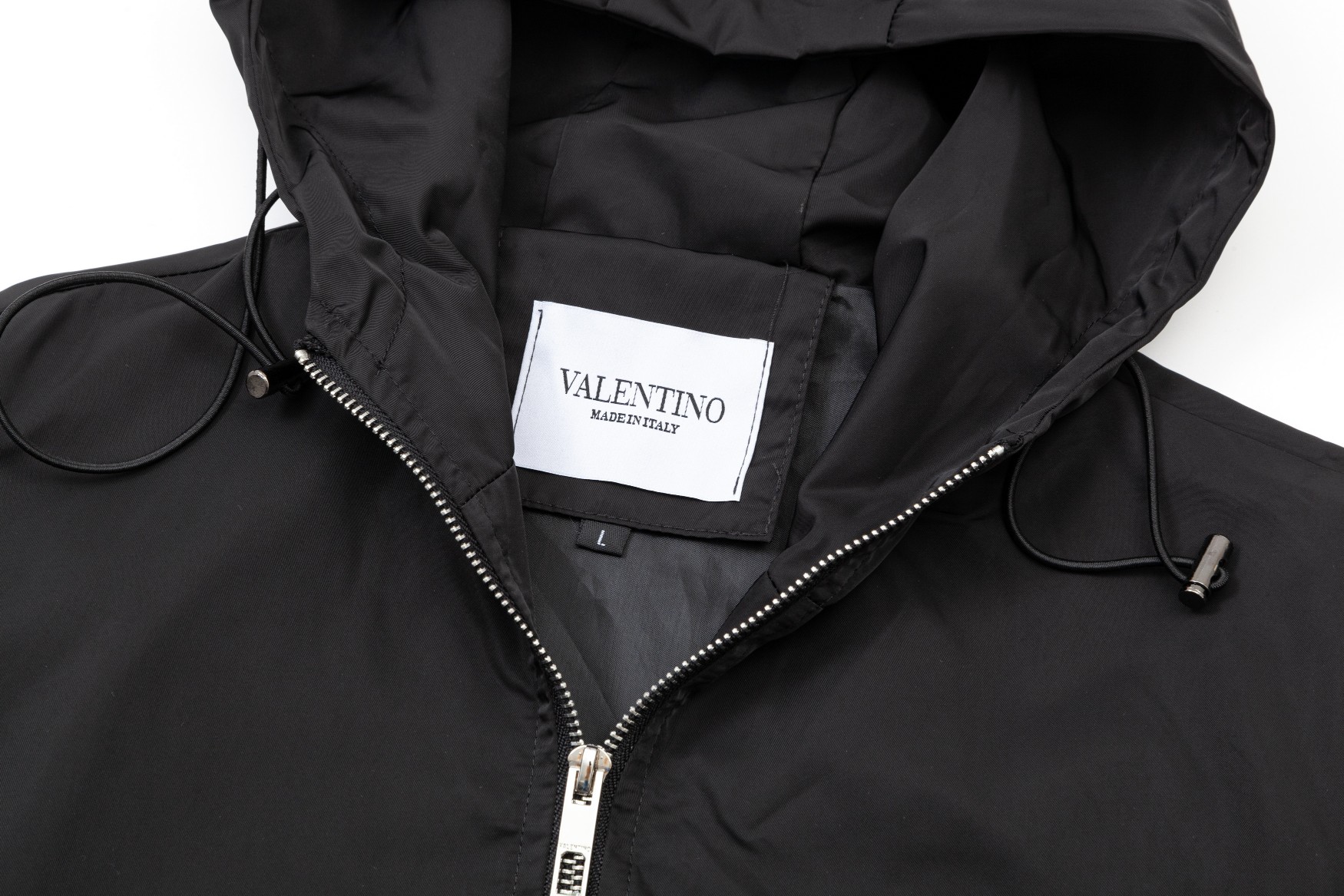 Valentino VALENTINO 2024 Hat Windproof Jacket with Custom Hardware Logo and Five Gold Zippers - 图片 3