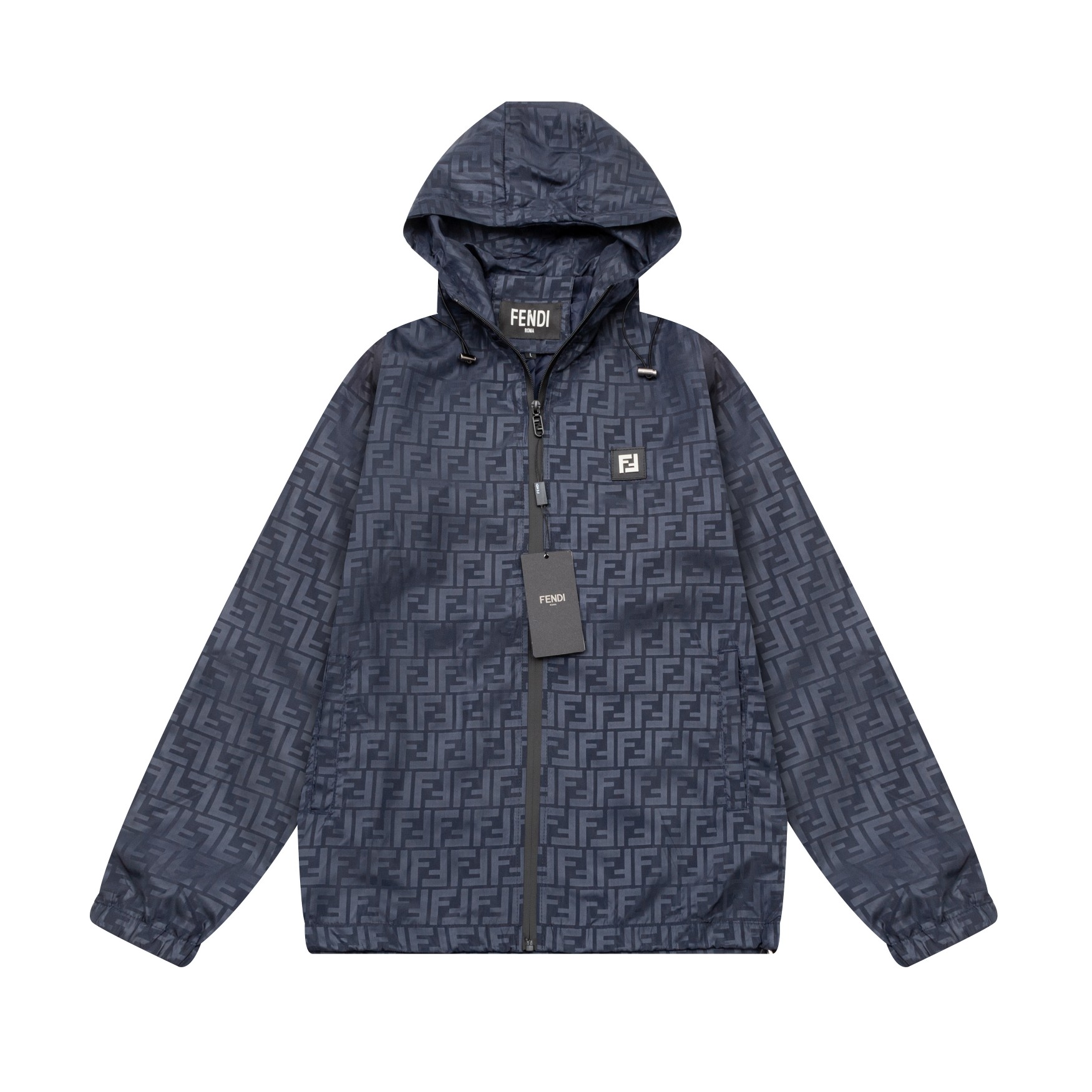 Chaqueta cortavientos con capucha de FENDI de la nueva colección de principios de otoño 2024, sincronizada con la web o…