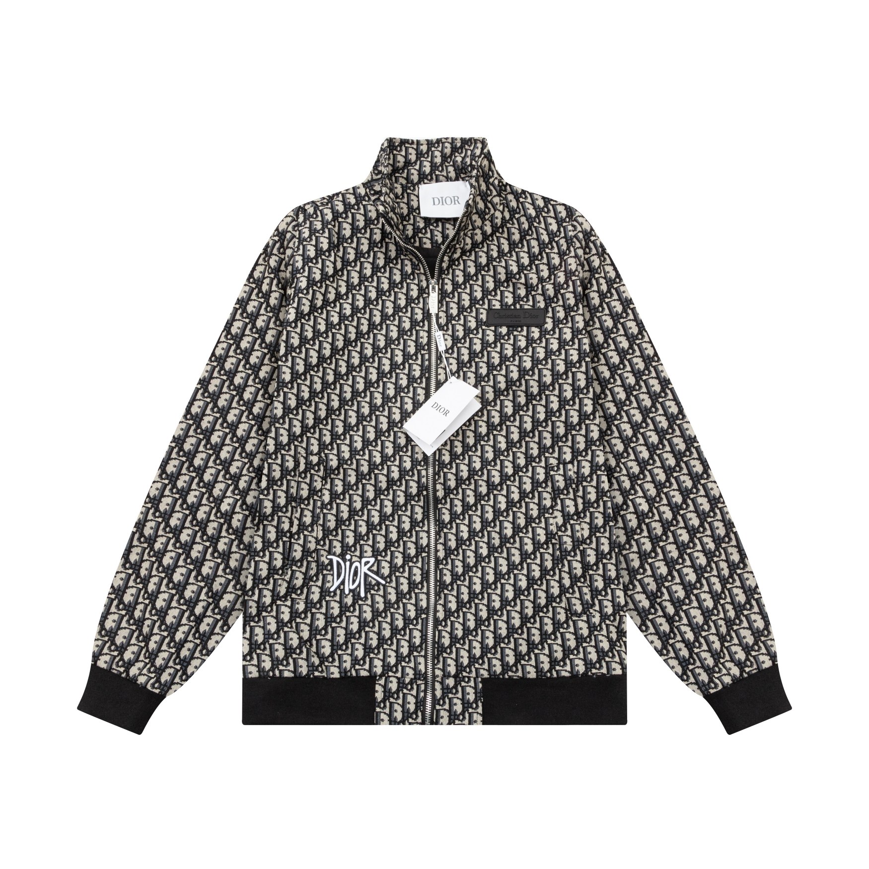 Chaqueta Dior Jacquard 2024 Versión alta Trabajo pesado Dobladillo completo en el interior Réplica uno a uno del origin…