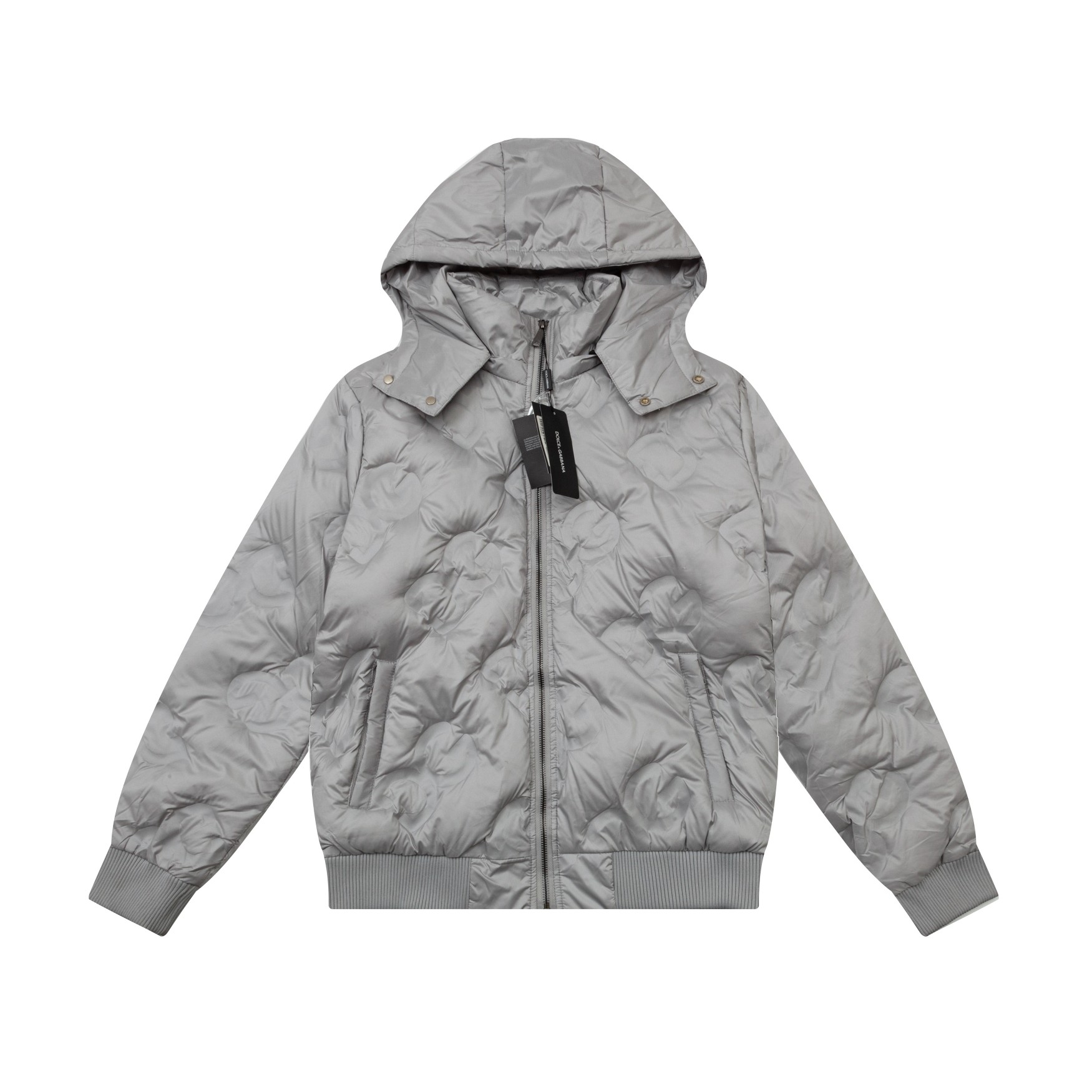 DOLCE & GABBANA 2024 nueva chaqueta de plumas con capucha desmontable, estampado clásico 3G, herrajes personalizados or…