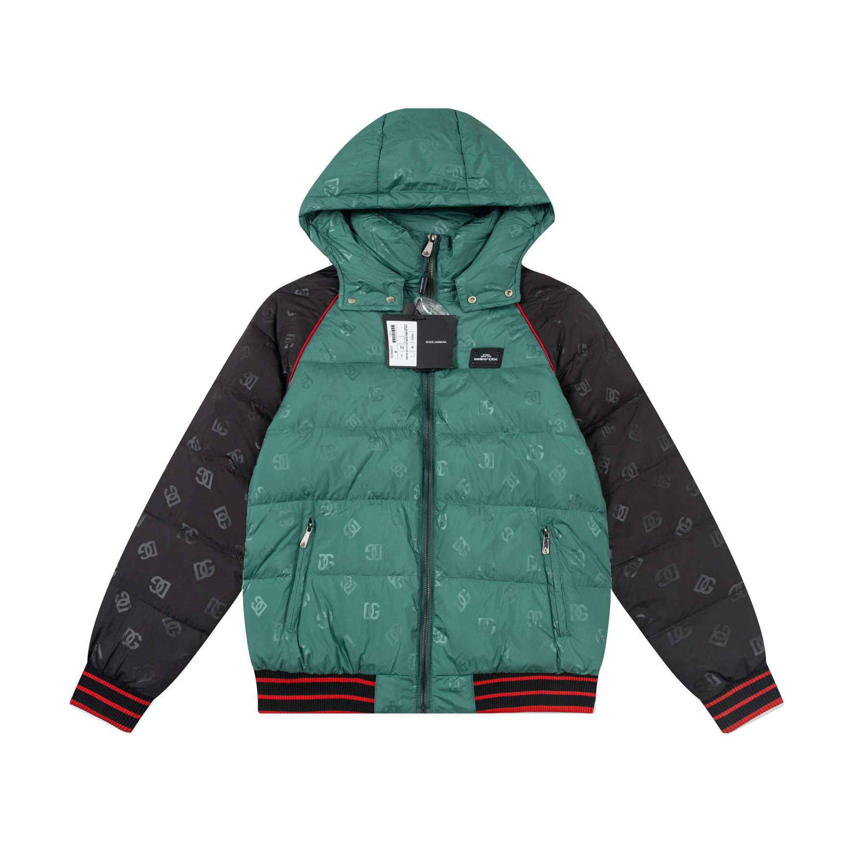 “Dolce & Gabbana 2024 Hat: Featherless, Classic Dark Flowers, High Quality, Green” - 图片 1