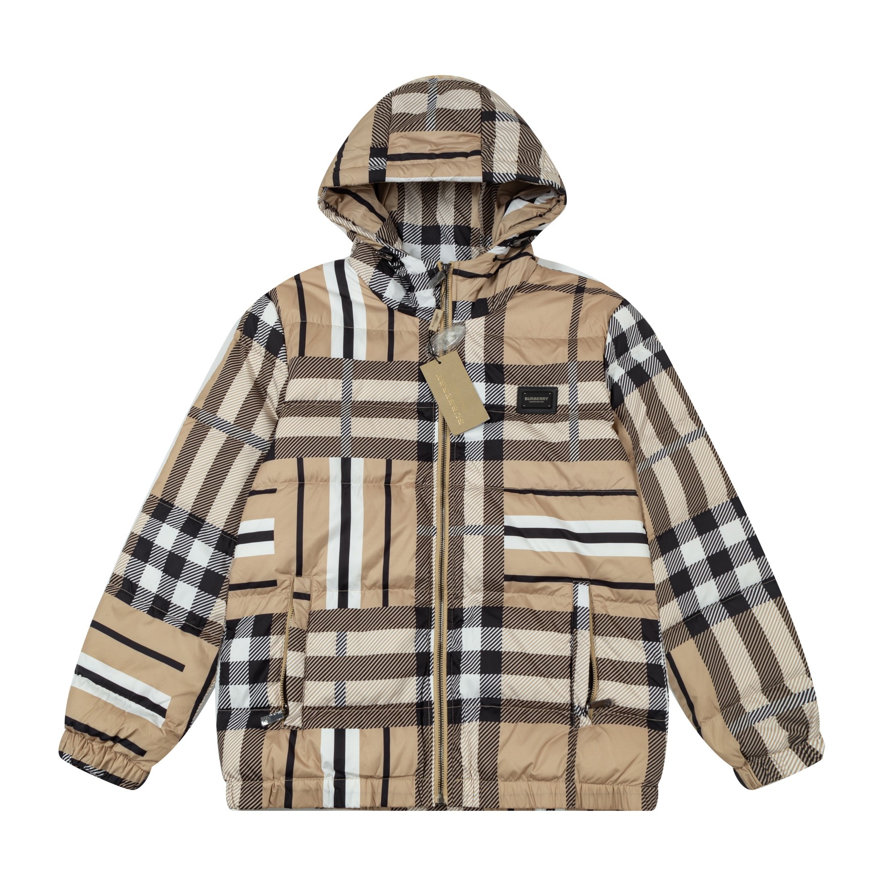 BURBERRY 2024 nueva chaqueta con capucha de otoño e invierno con el clásico logo de presbicia a cuadros. Los accesorios…