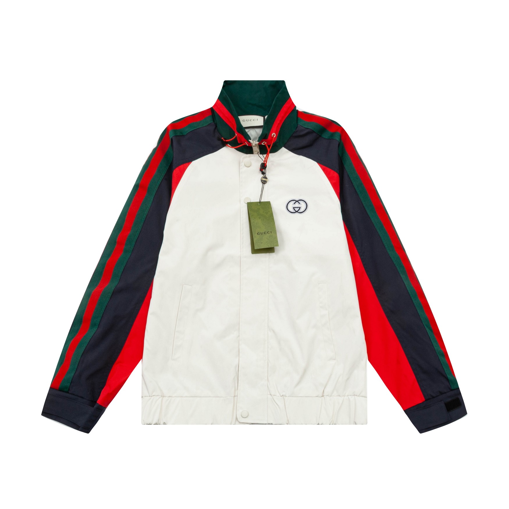 GuccI Gucci 2023 otoño-invierno artículo agotado. Chaqueta con capucha de manga raglán de mezcla de nailon y algodón (a…