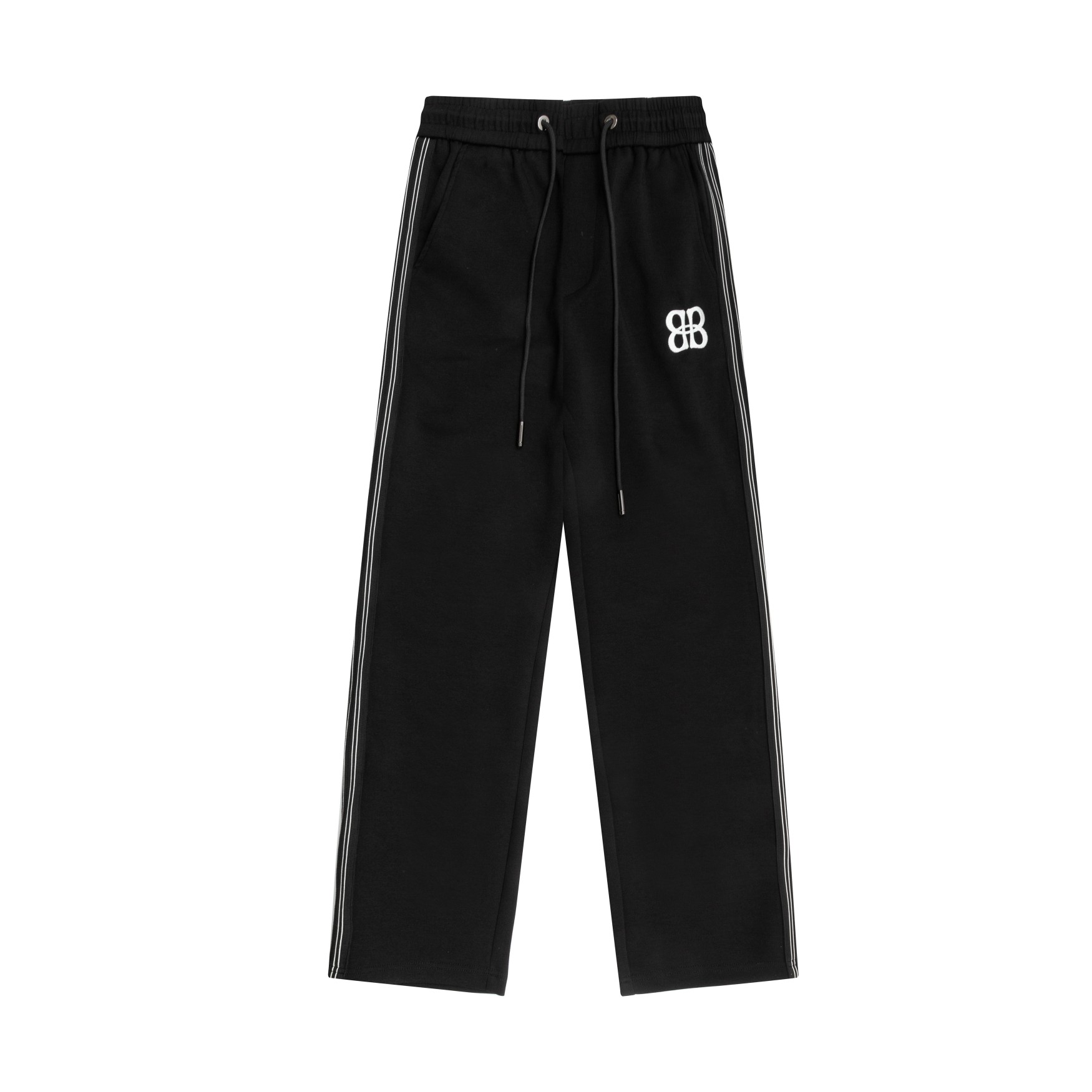 Balenciaga Clothing Pants & Trousers Black Embroidery Unisex Nylon