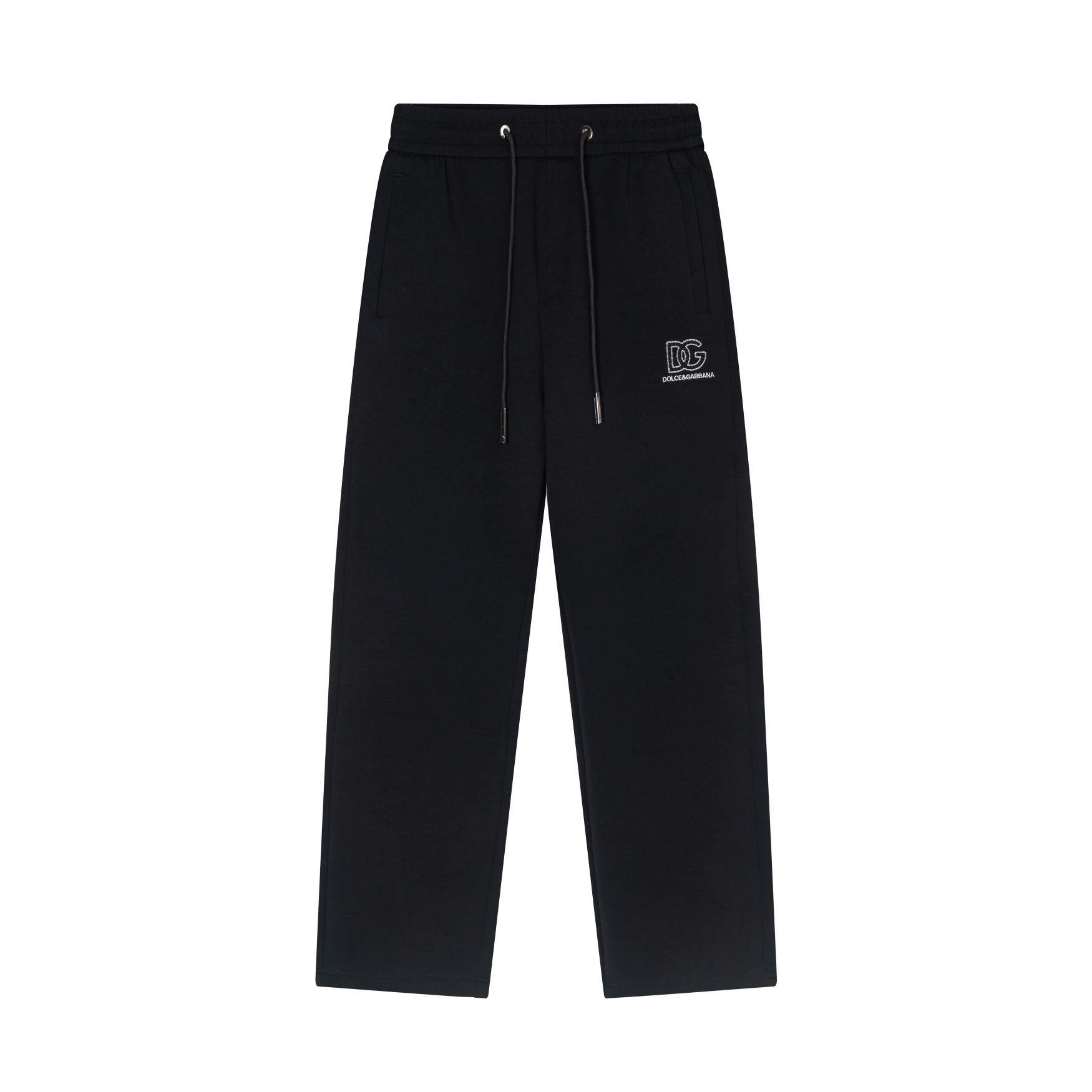24SS DG 杜家邦纳 pantalones anchos clásicos con bordado logo. Tejido funcional de nailon importado, mezcla de tres hilos, t…