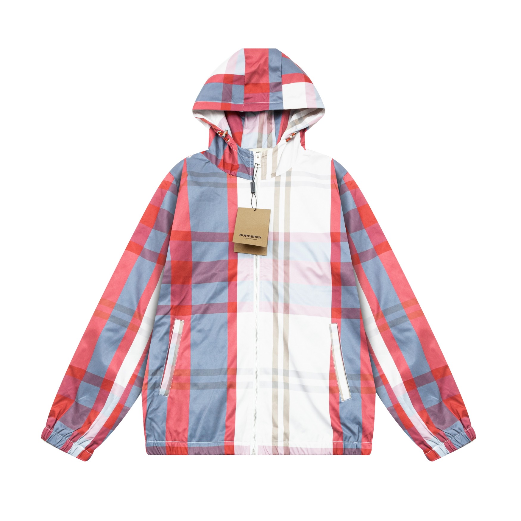 2024 Burberry chaqueta cortavientos con capucha de nueva temporada de principios de otoño, sincronizada con la web ofic…