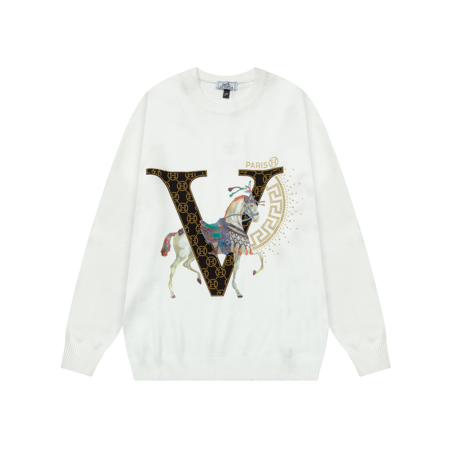 Luxury Horse-Driven Wool Sweater for Autumn/Winter Commuting – Features, Sizes, Colors - 图片 1