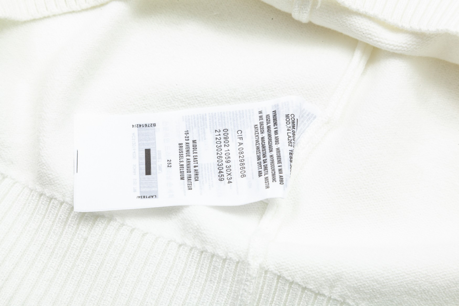 Luxury Wool Crochet Jacket with German Florist Machine – White/Black, M-XXL Sizes - 图片 7